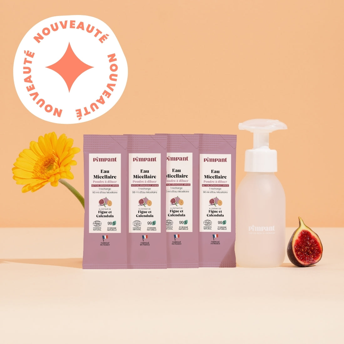 Pack nouvelle eau micellaire rechargeable Pimpant