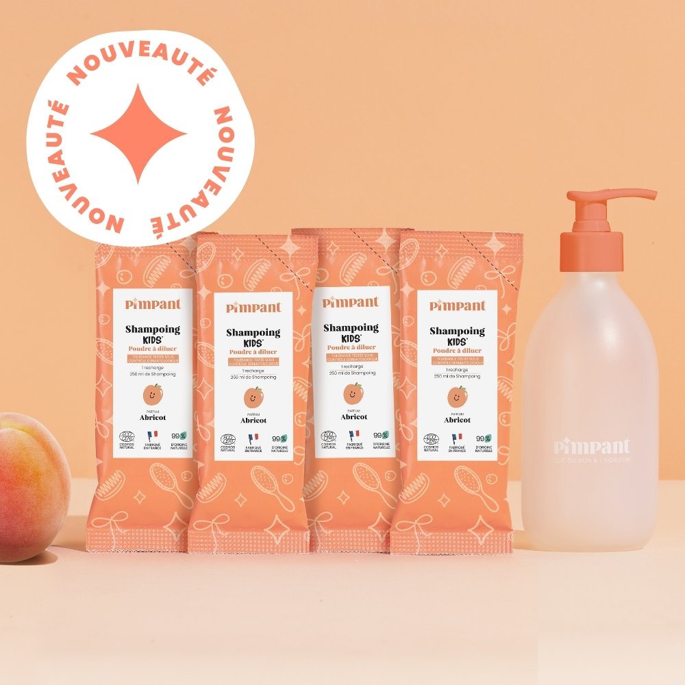 Nouveau shampoing enfant rechargeable de la marque Pimpant