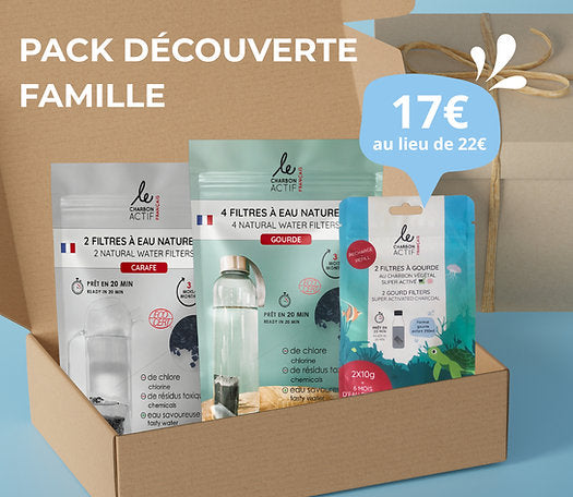 Pack découverte filtres à eau naturels et compostables