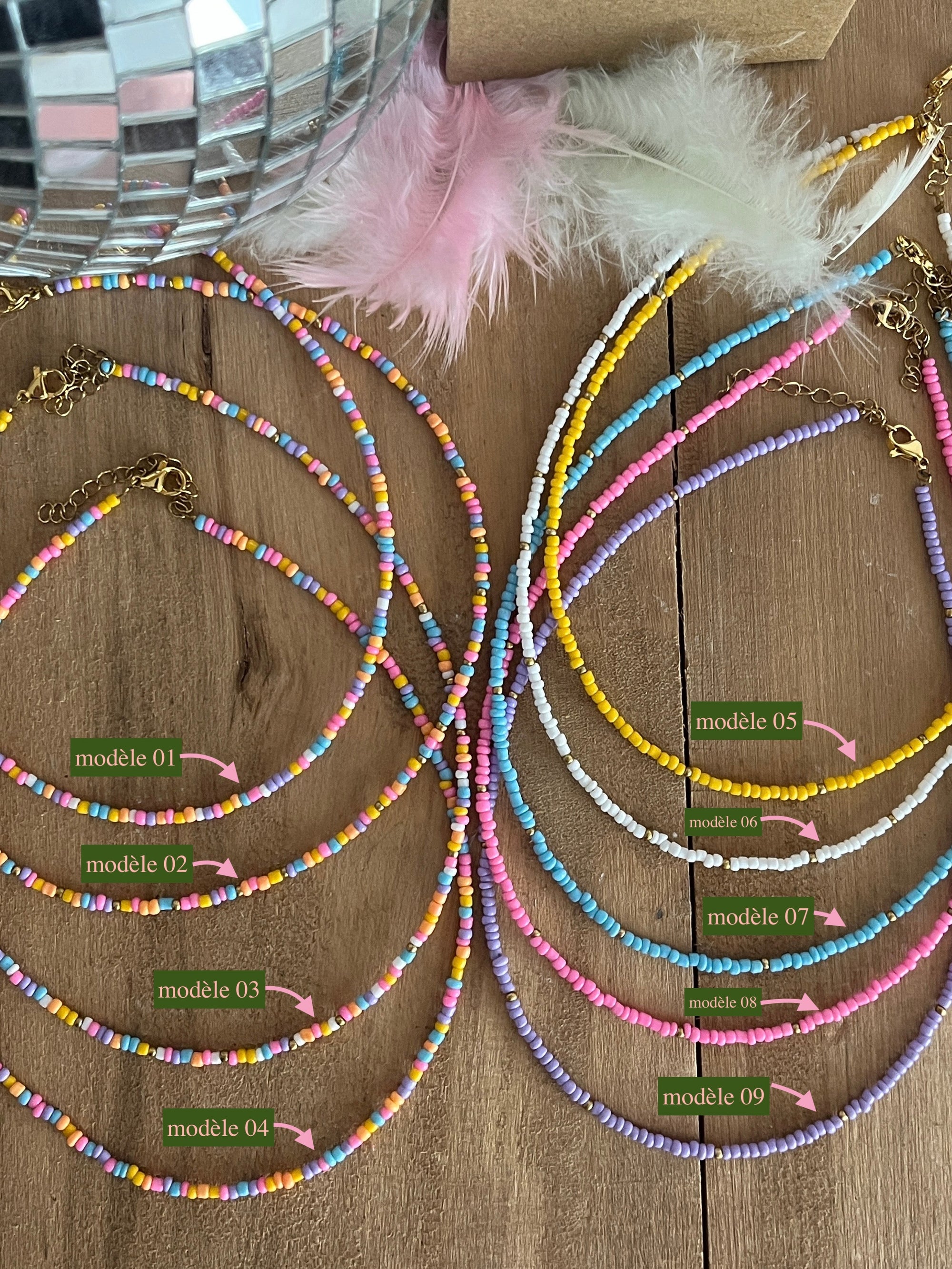 perles multicolore