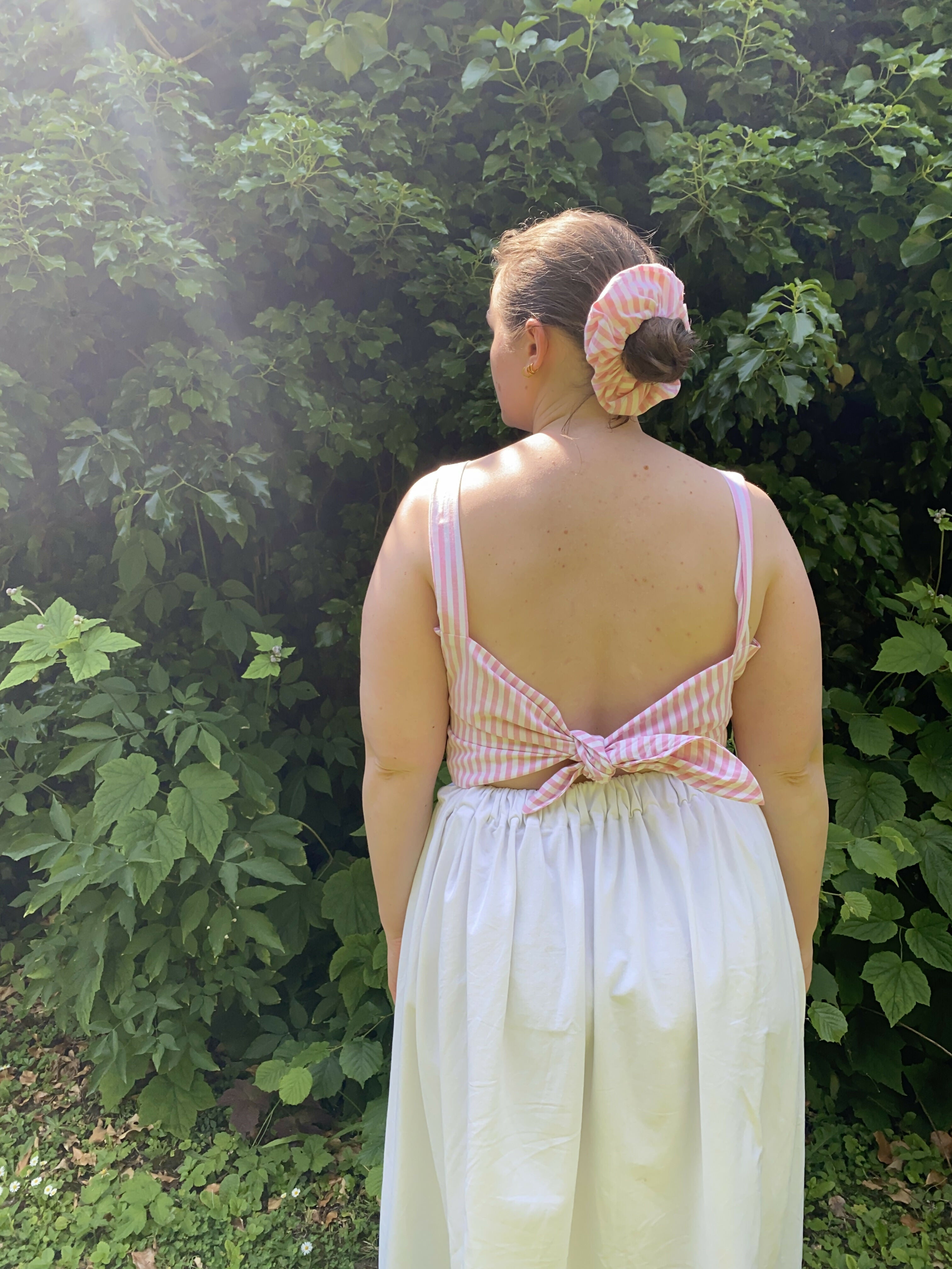 Jean-Marie - Crop top noué upcyclé