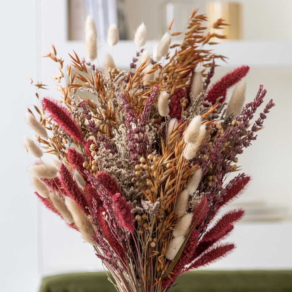 bouquet-orange-rose-fleurs-sechees