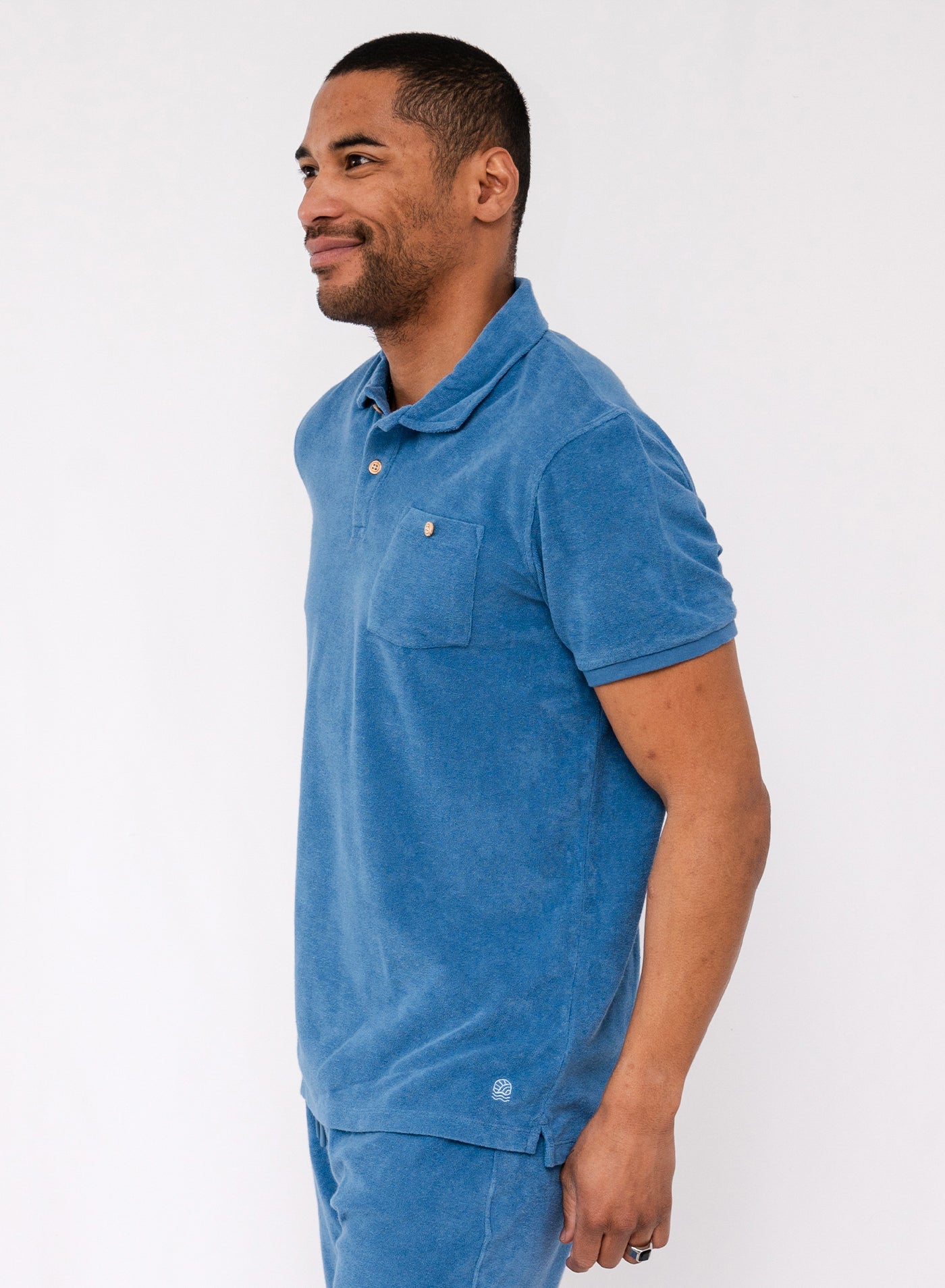 Calvi terry polo shirt