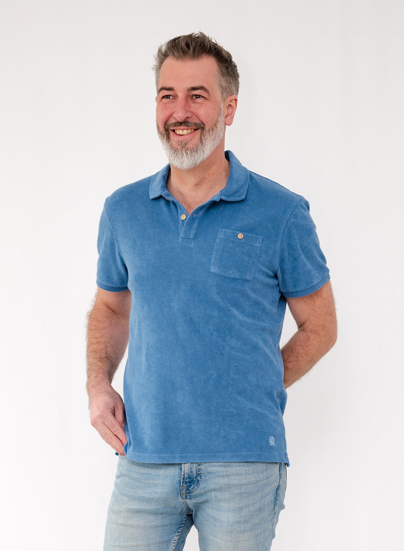 Calvi terry polo shirt