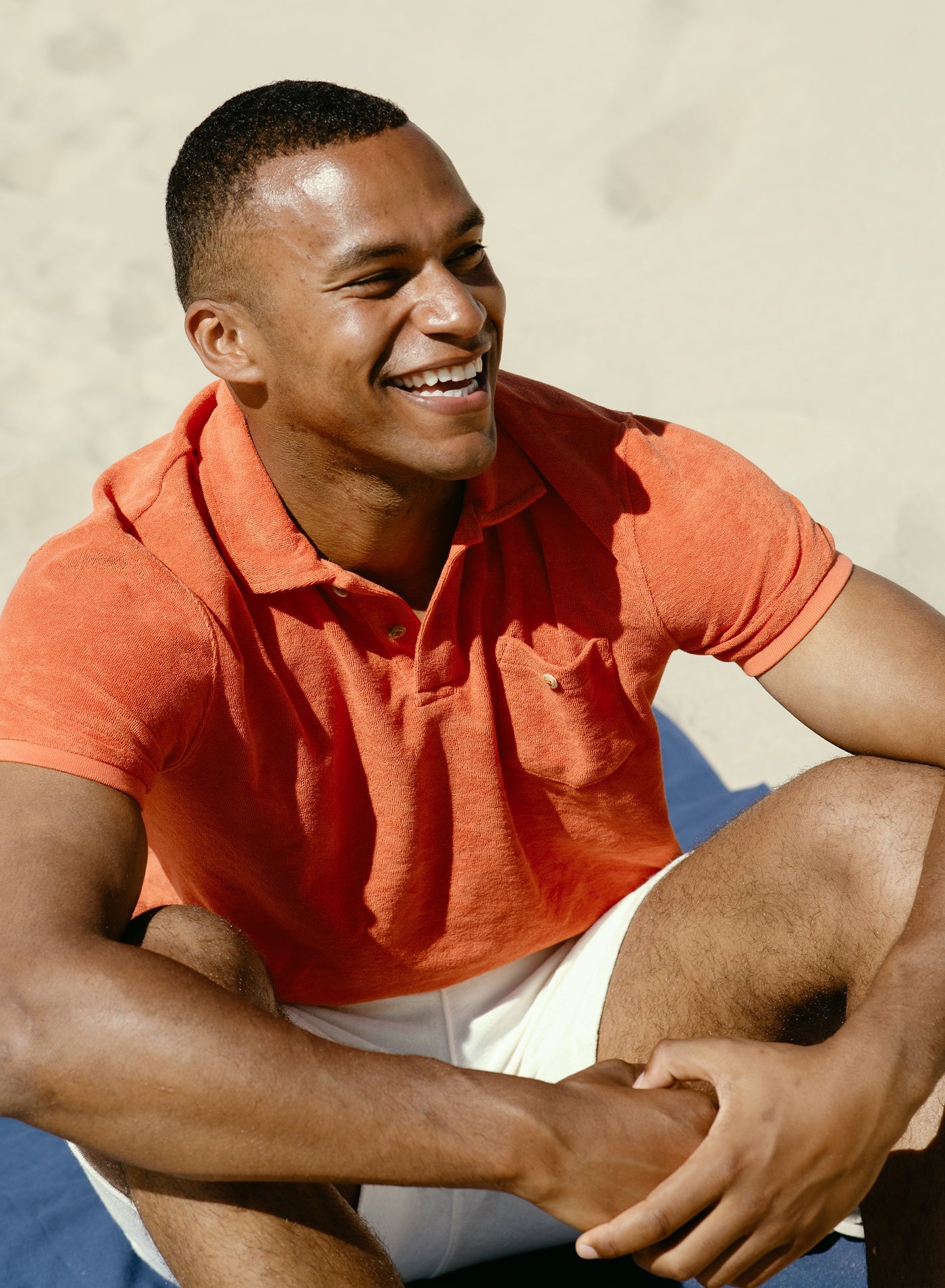 Calvi terry polo shirt