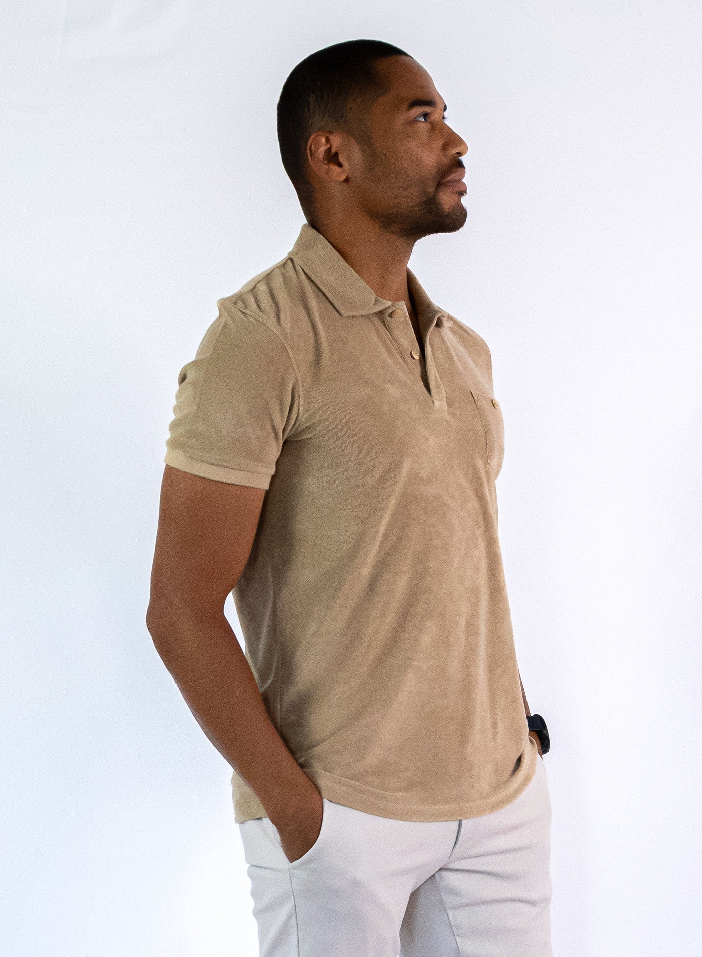 Calvi terry polo shirt