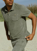 Calvi terry polo shirt