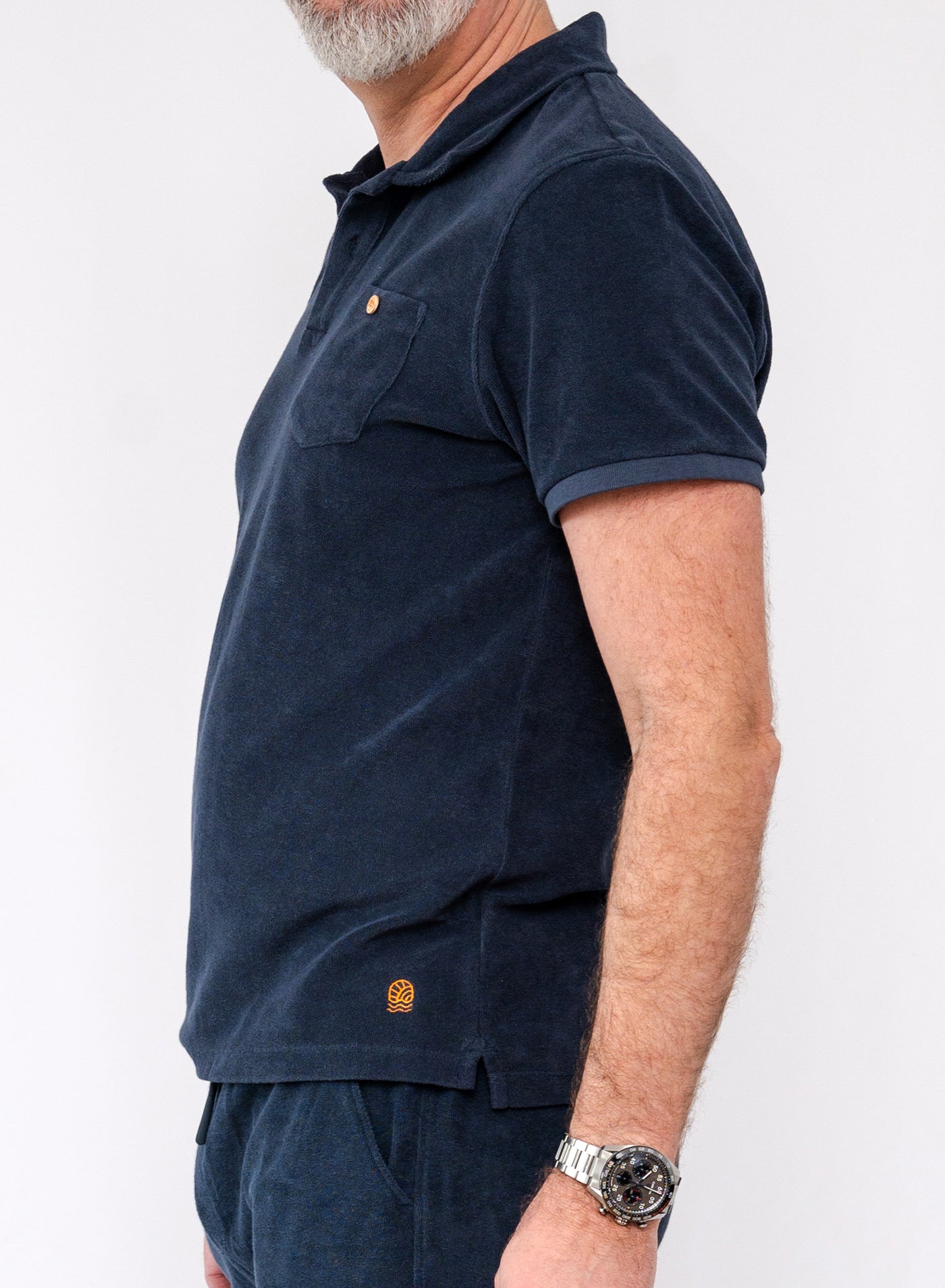 Calvi terry polo shirt