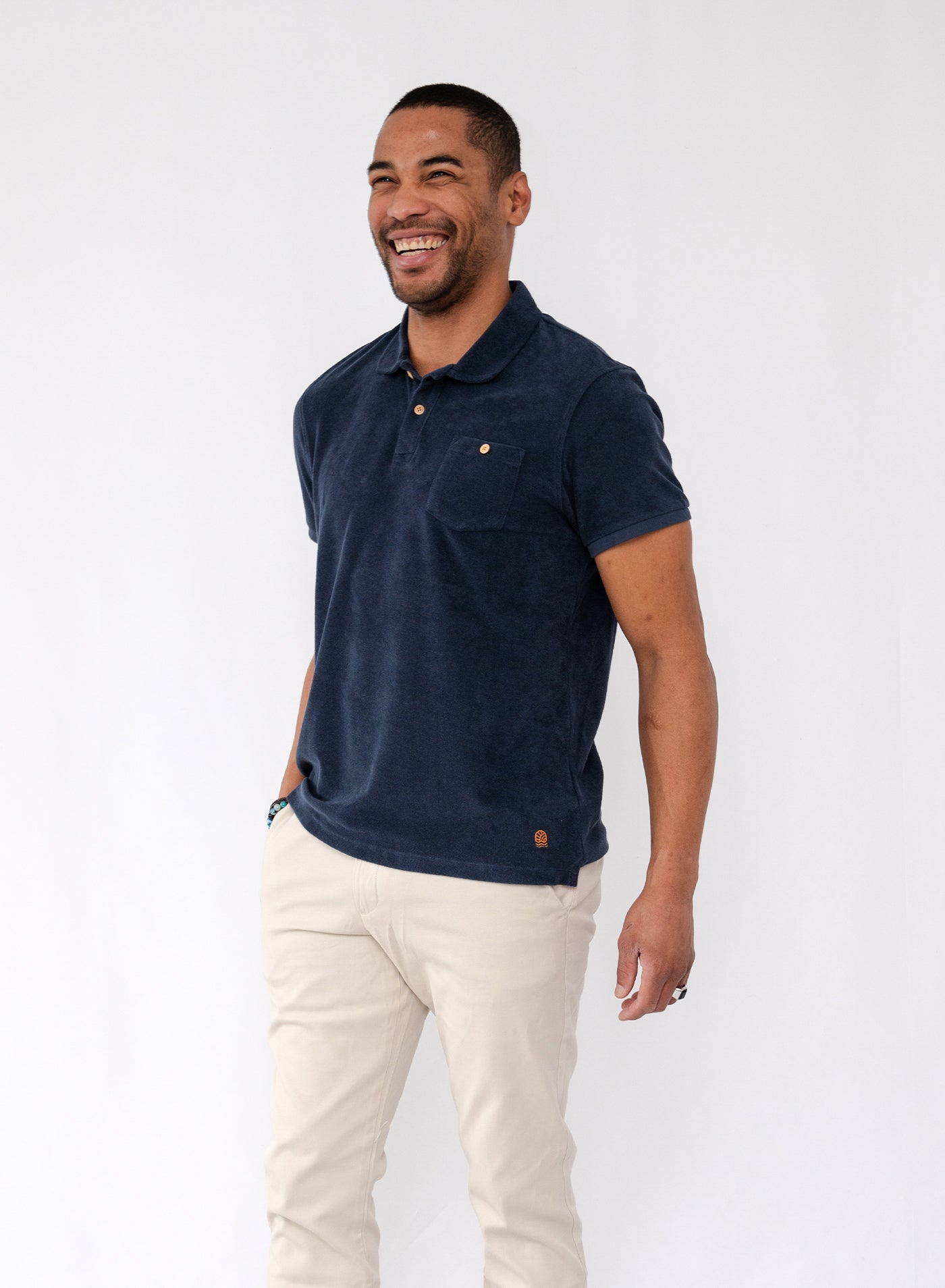 Calvi terry polo shirt
