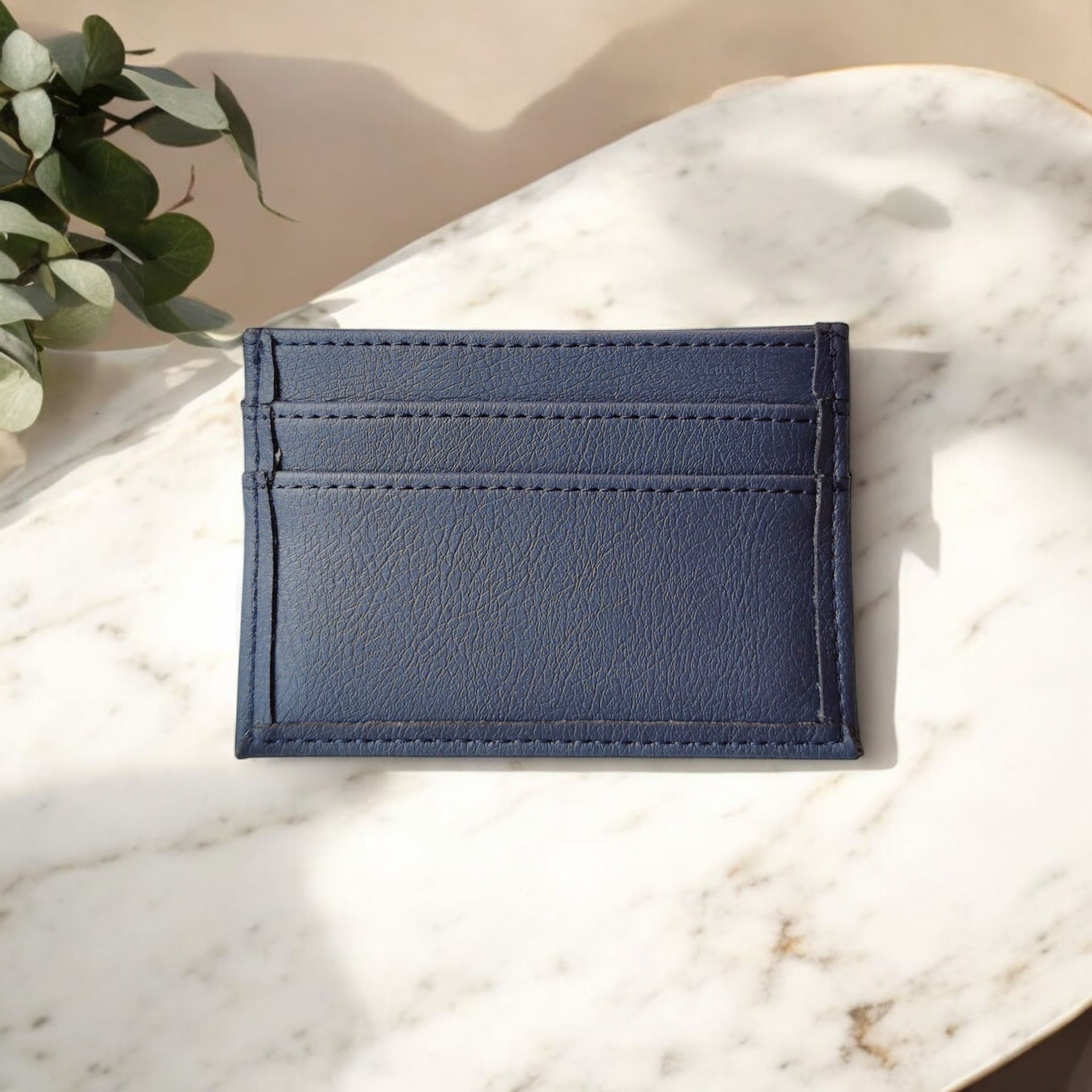 Vegan apple leather card holder
