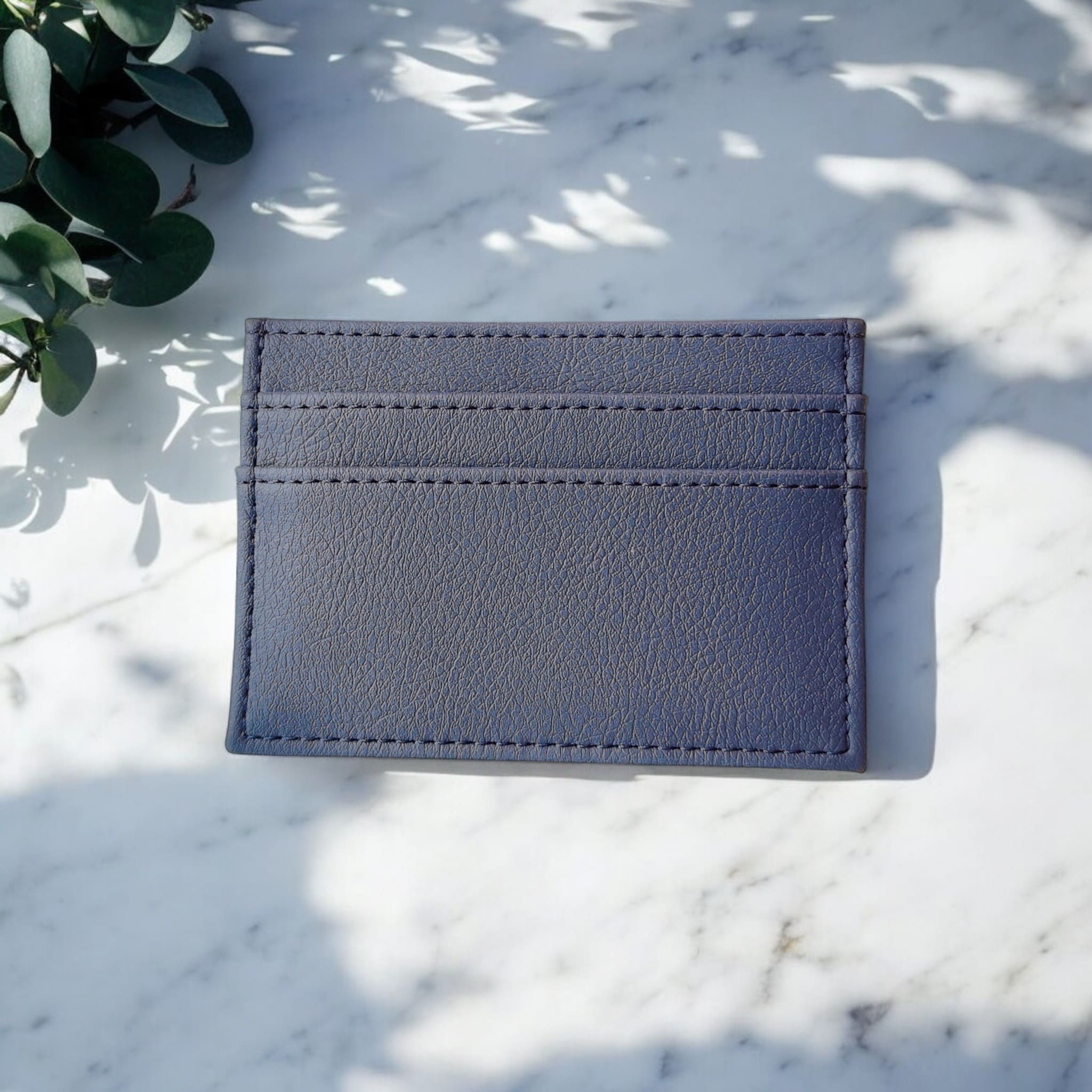 Vegan apple leather card holder