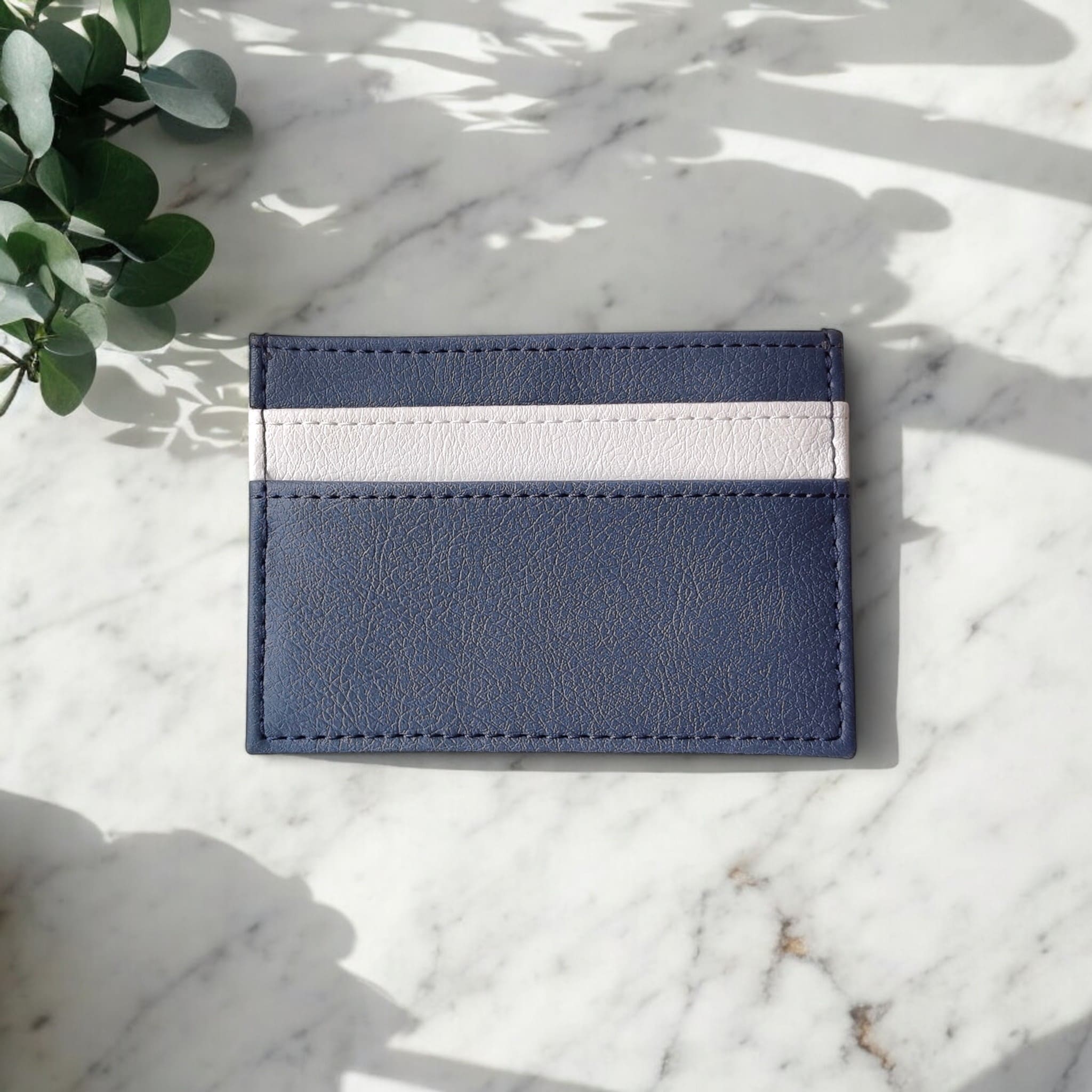 Vegan apple leather card holder