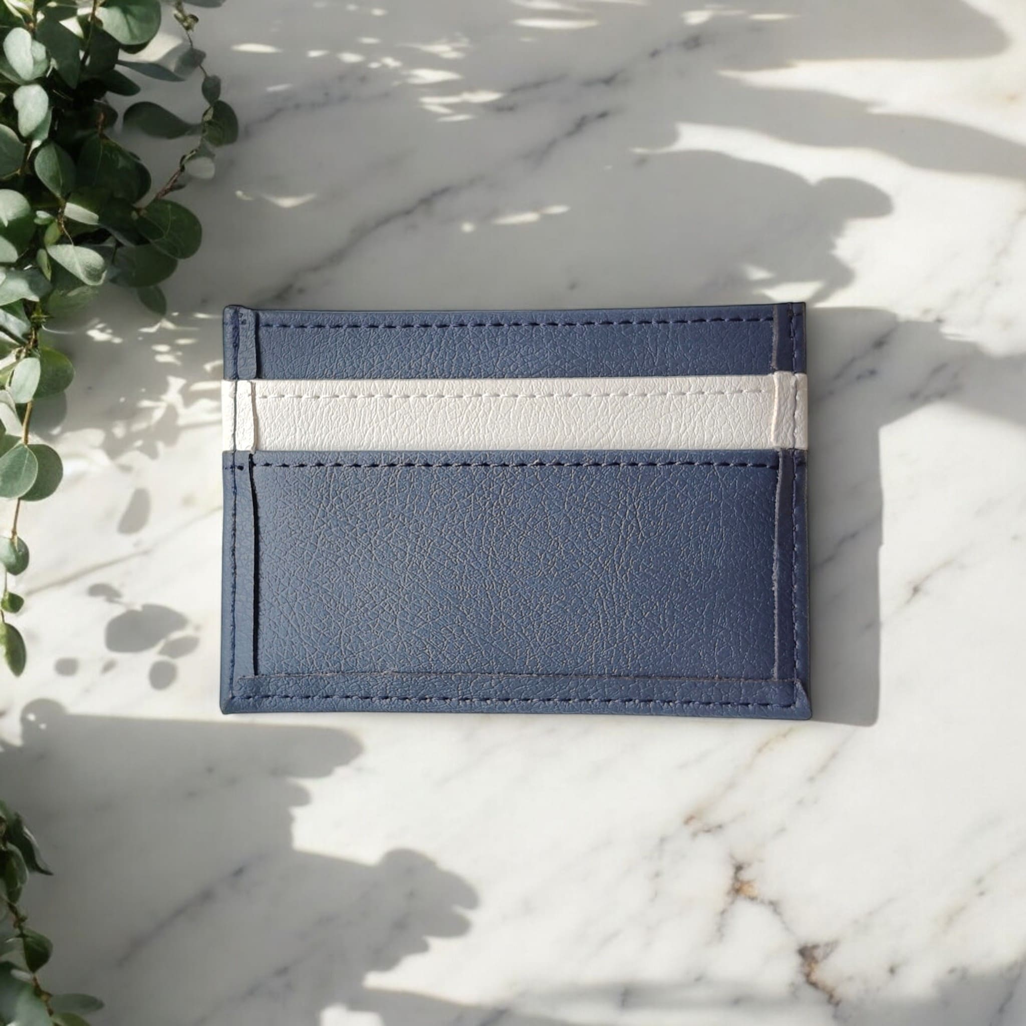 Vegan apple leather card holder