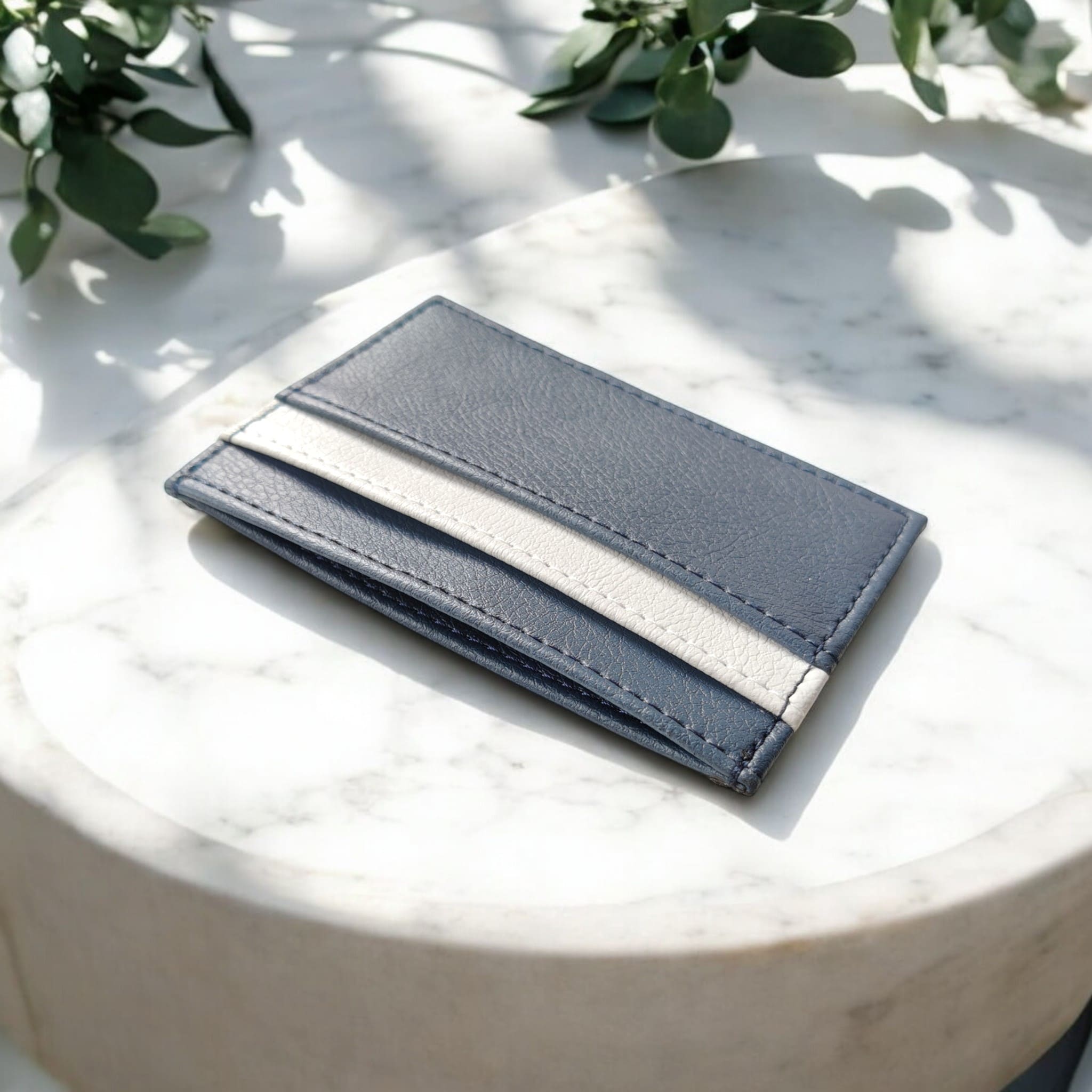 Vegan apple leather card holder