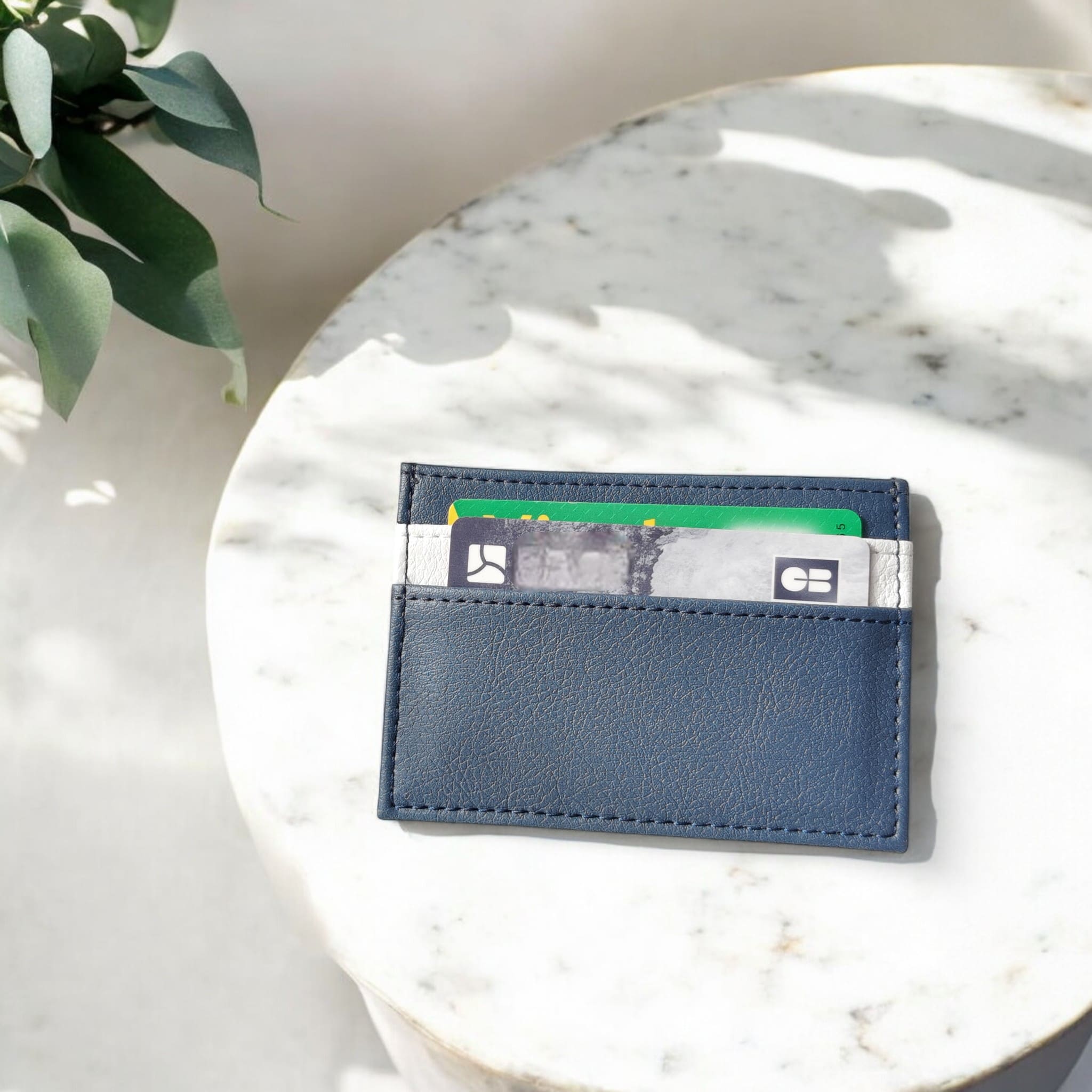 Vegan apple leather card holder