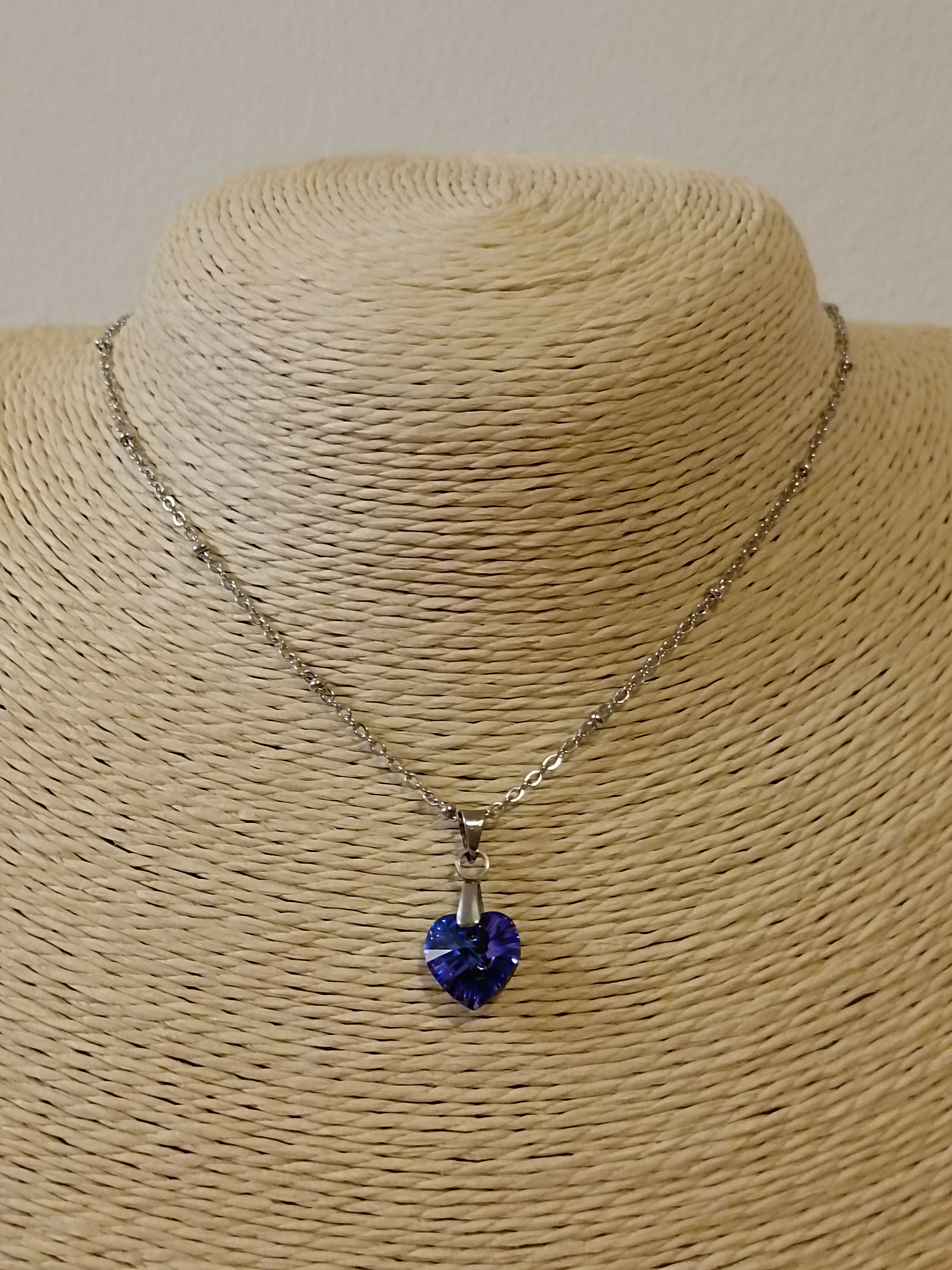 MEL/CCA Silver Heart Necklace