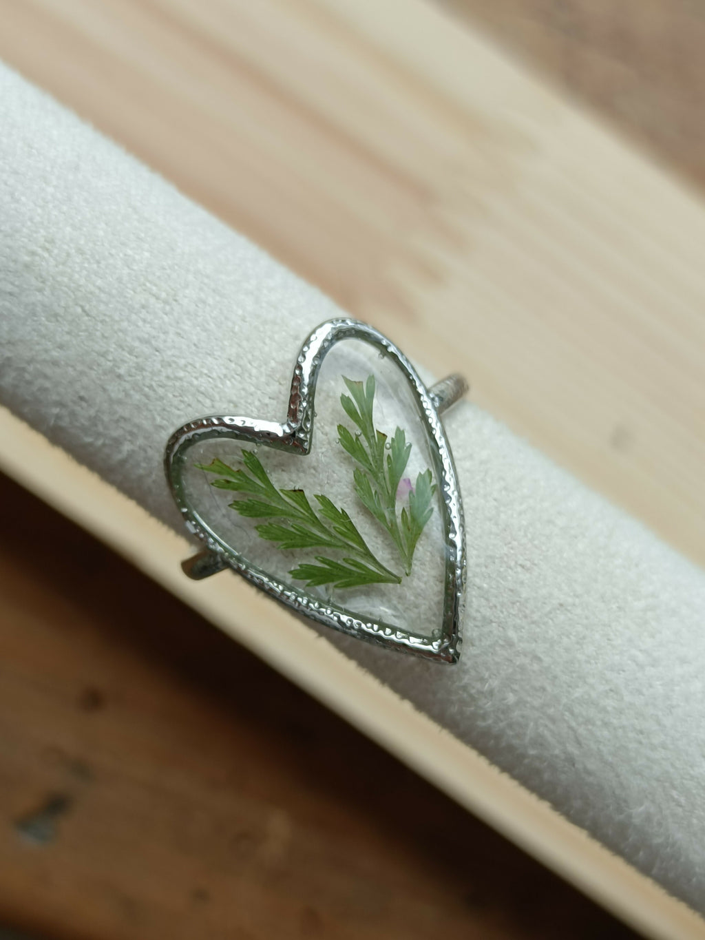 MEL/BCM Hammered Heart Ring