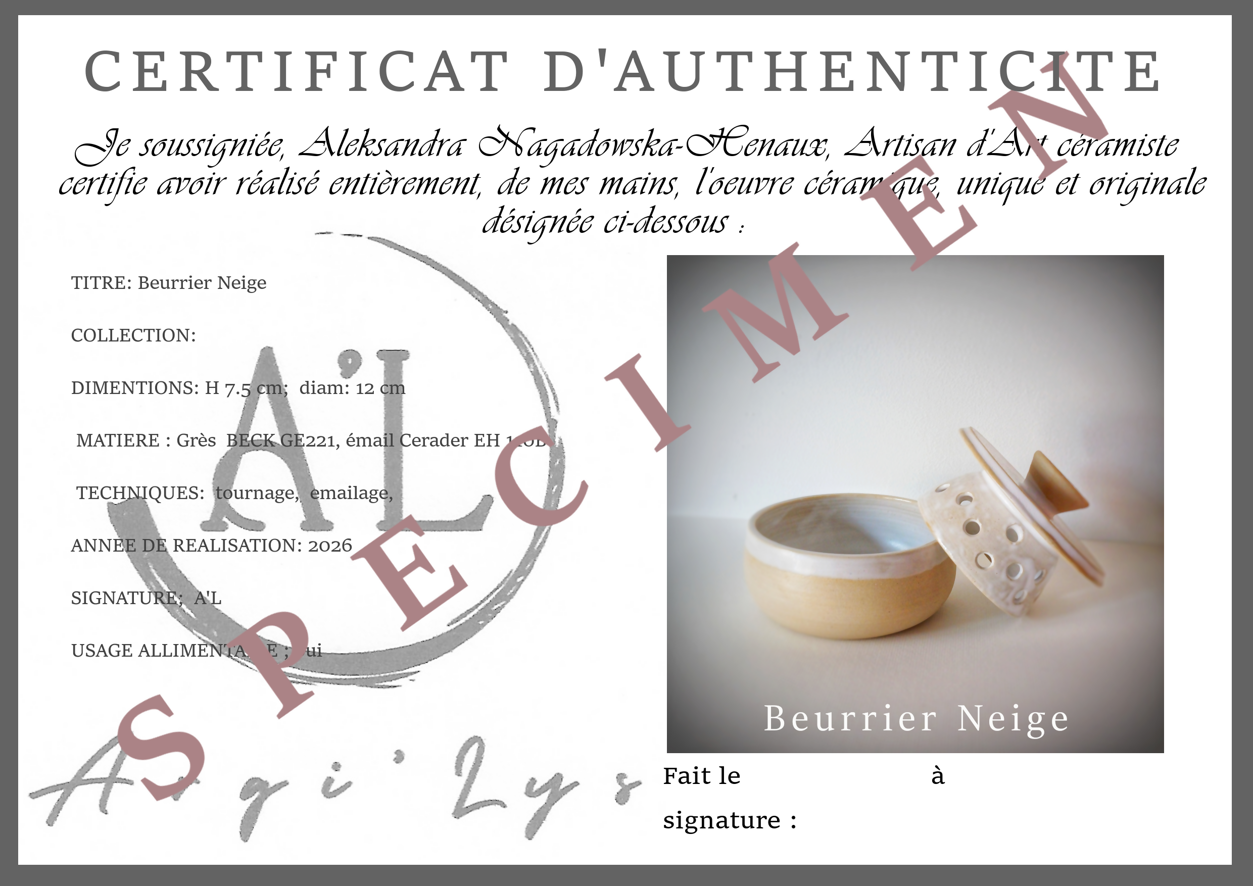 Beurrier Neige
