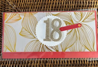 CARTE ENVELOPPE ANNIVERSAIRE 18 ANS