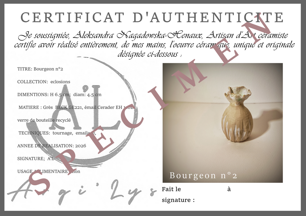 Vase “Bourgeon n°2