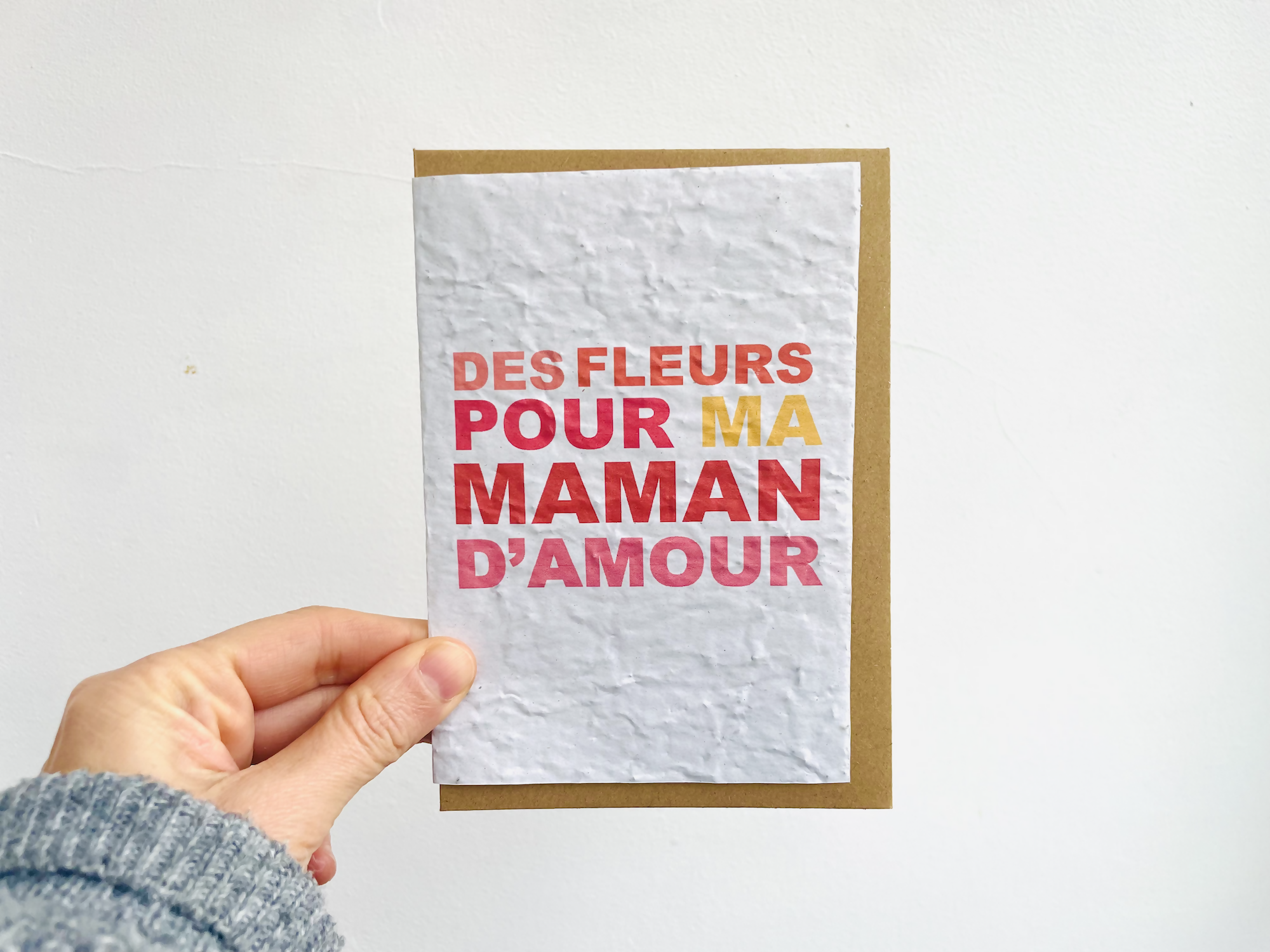 Carte à planter maman d'amour