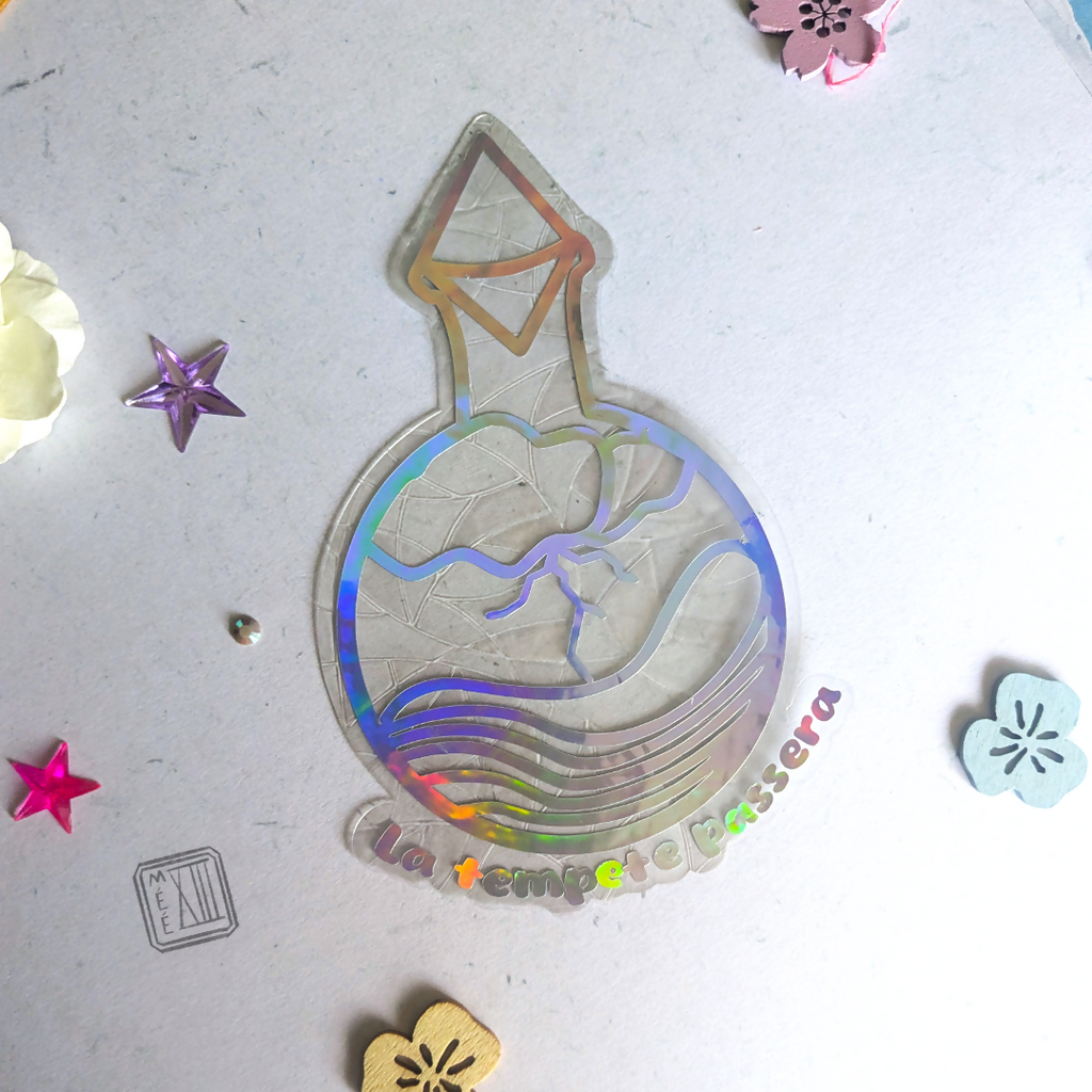 Storm suncatcher sticker
