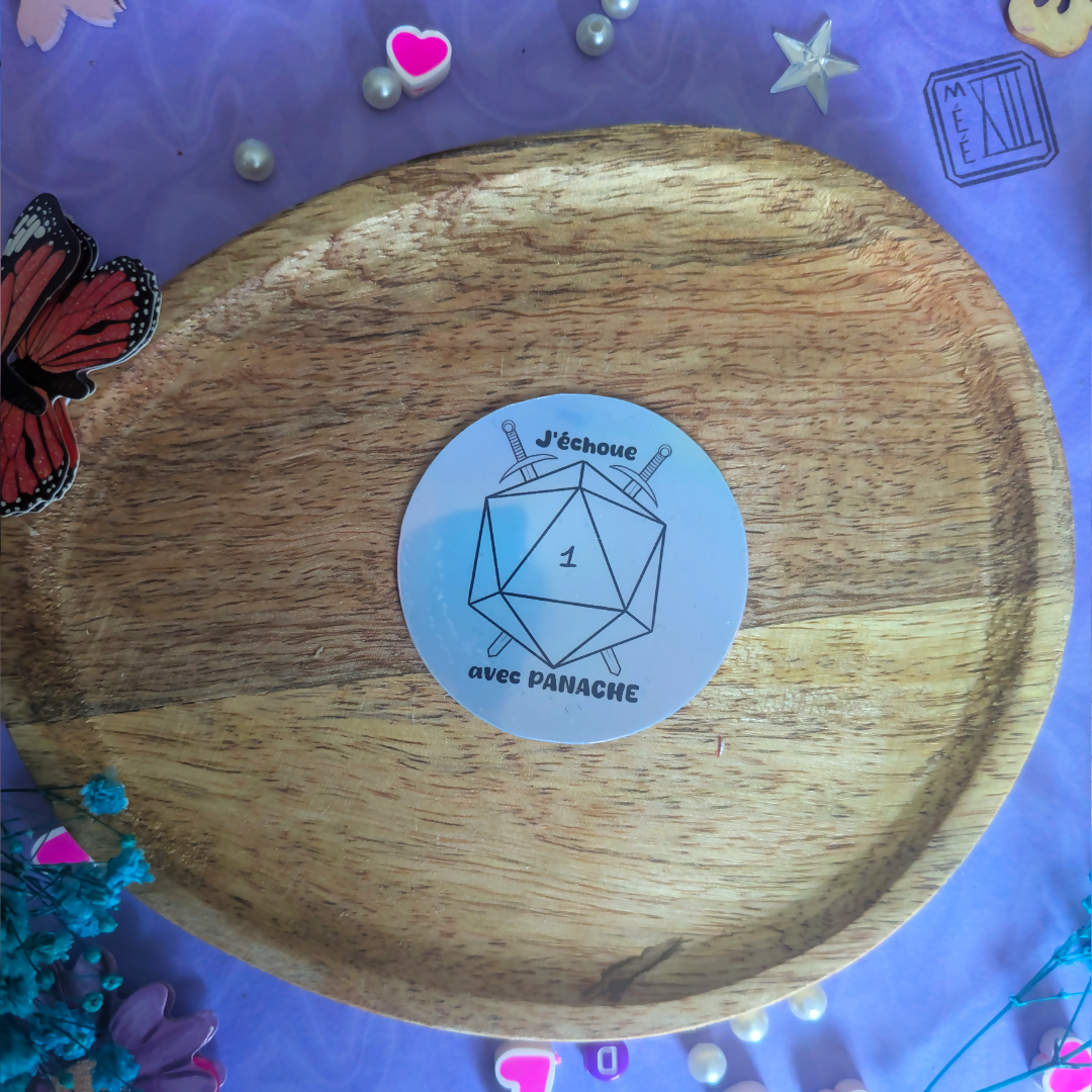 Holographic sticker I fail with panache