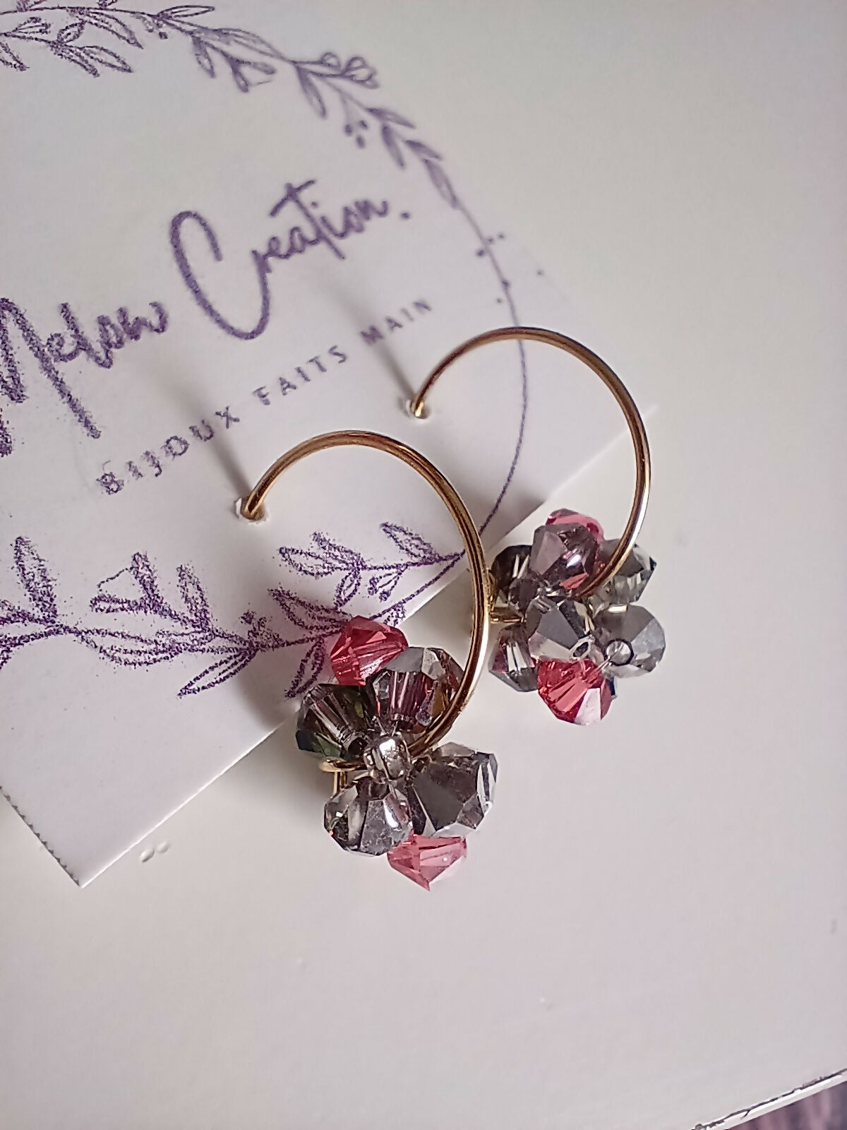 MEL/FLO Créoles Une fleur - Or