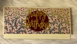 CARTE ENVELOPPE ANNIVERSAIRE "HAPPY BIRTHDAY"