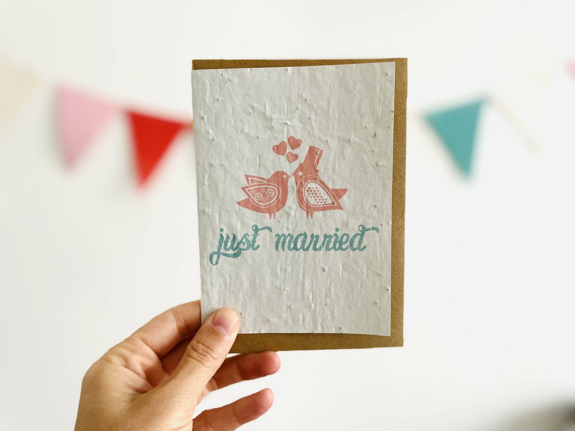Carte à planter just married