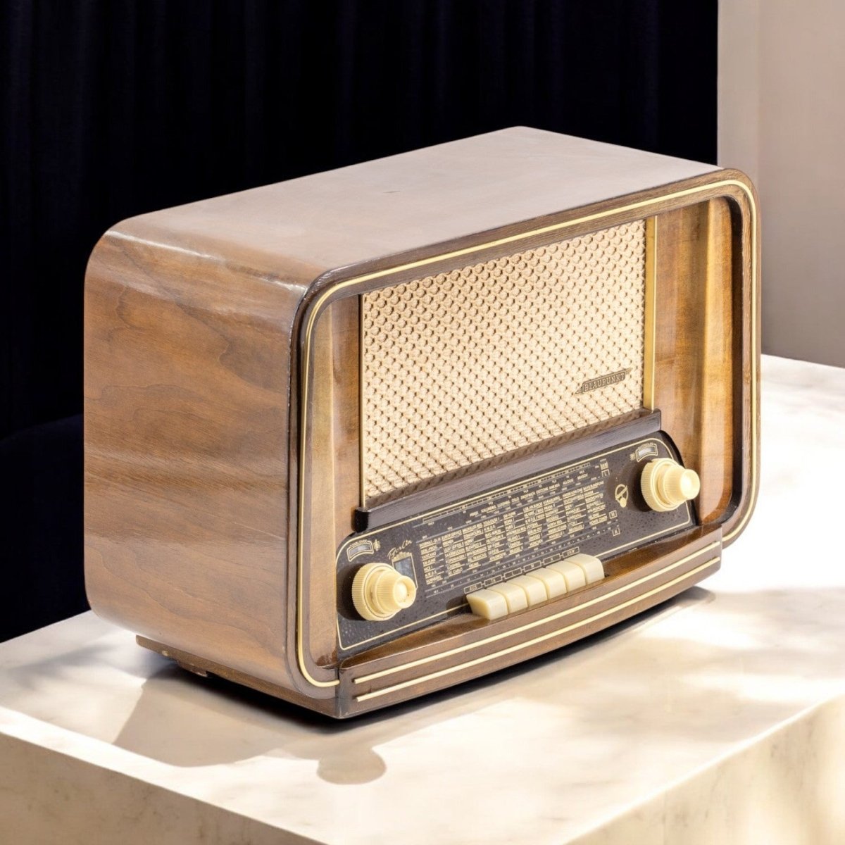 Radio Bluetooth Blaupunkt Vintage 50’S enceinte connectée bluetooth haut de gamme prodige radio vintage design