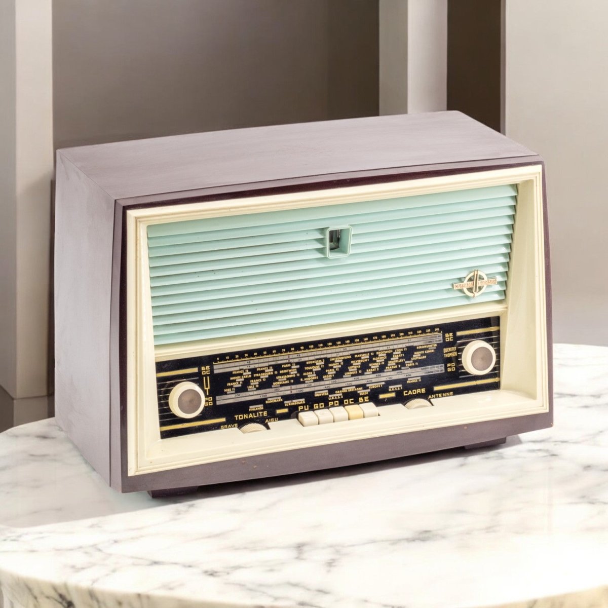 Radio Bluetooth Ducretet Thomson Vintage 60’S enceinte connectée bluetooth haut de gamme prodige radio vintage design