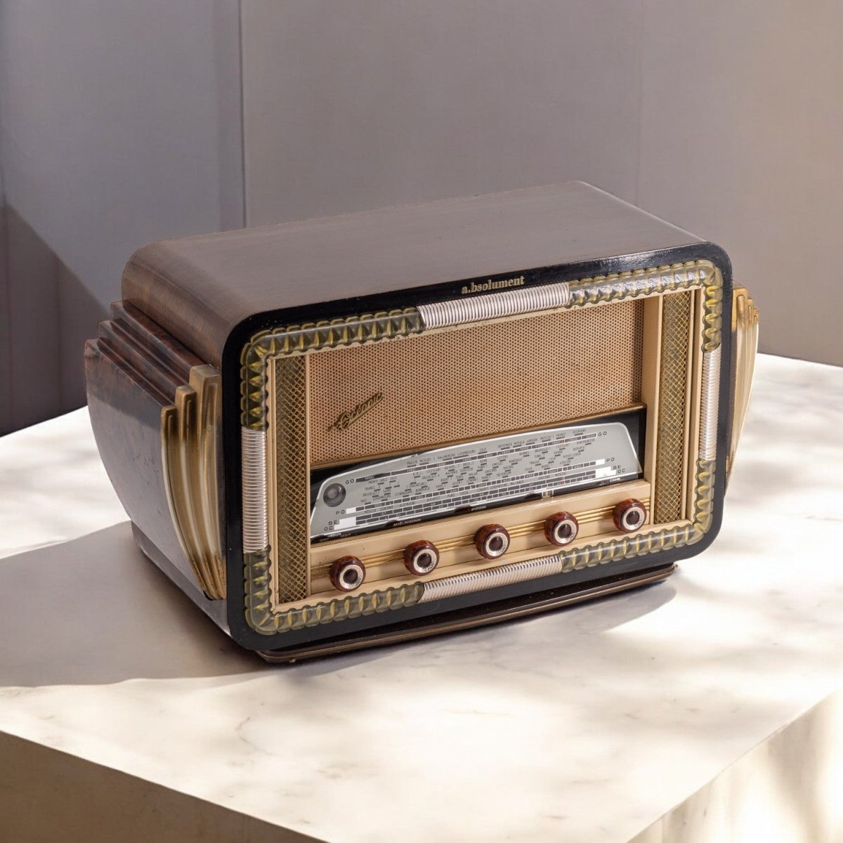 Radio Bluetooth Oceanic Vintage 50’S enceinte connectée bluetooth haut de gamme prodige radio vintage design