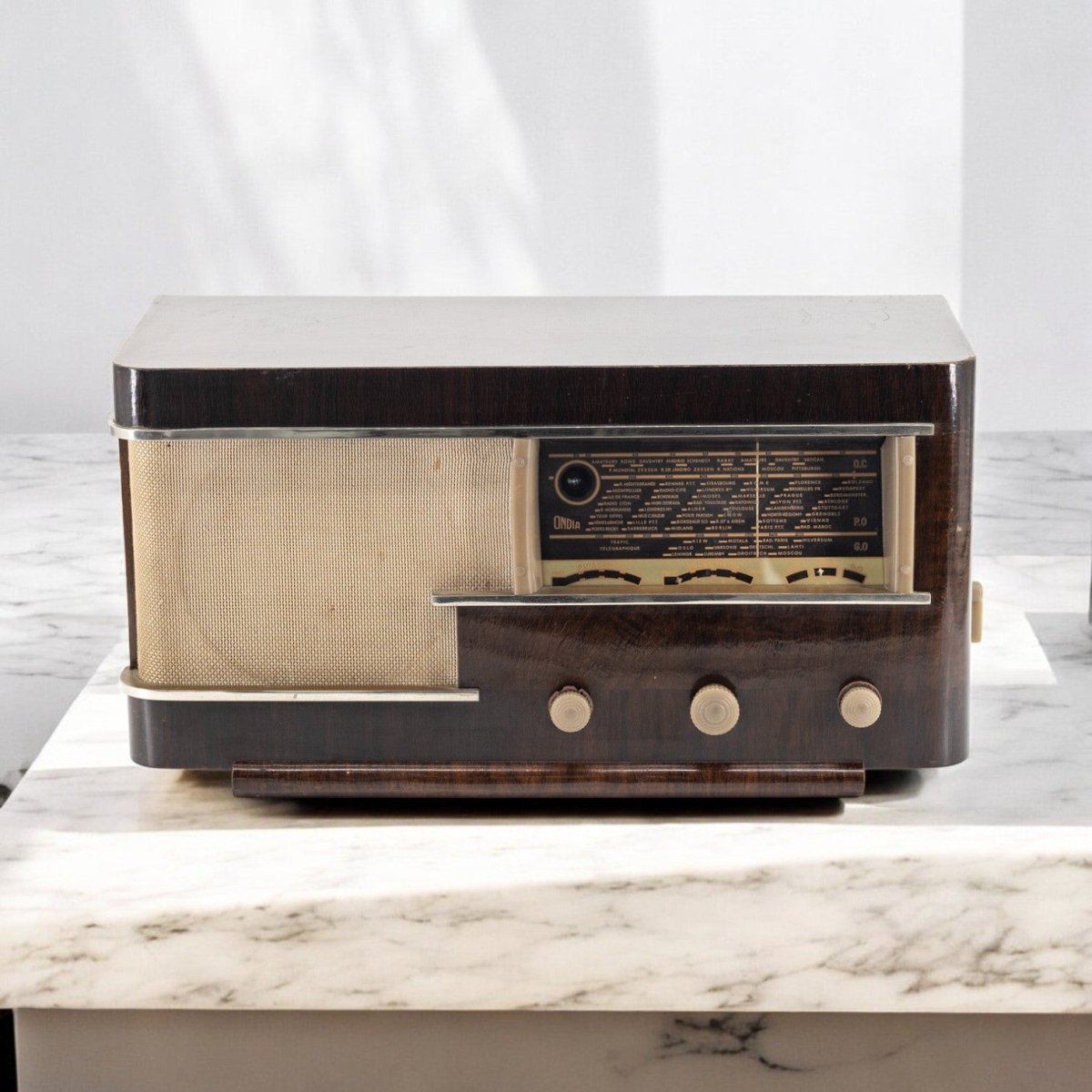 Radio Bluetooth Ondia Vintage 40’S enceinte connectée bluetooth haut de gamme prodige radio vintage design