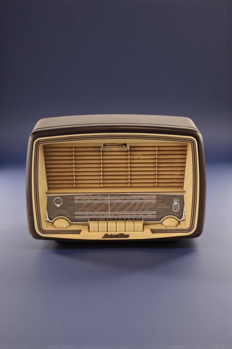 Radio Bluetooth Point Bleu Vintage 60’s - radio - vintage - bluetooth - tsf - absolument - dab - modernisation - retrofit