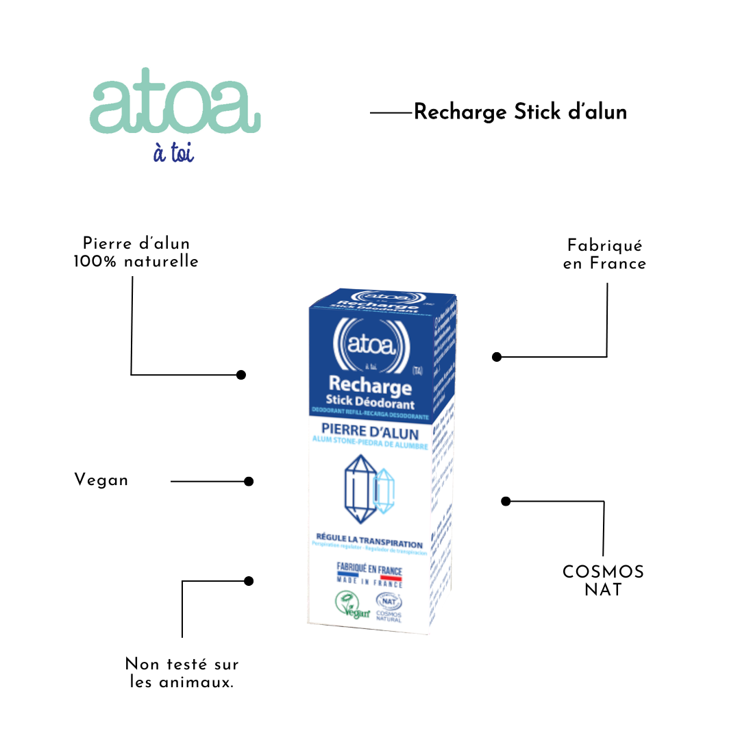 ATOA - Recharge Stick 100g certifié COSMOS NAT