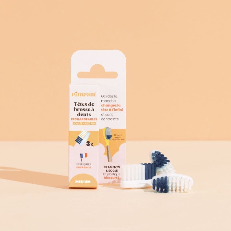 Toothbrush Heads (x3) (medium bristles)
