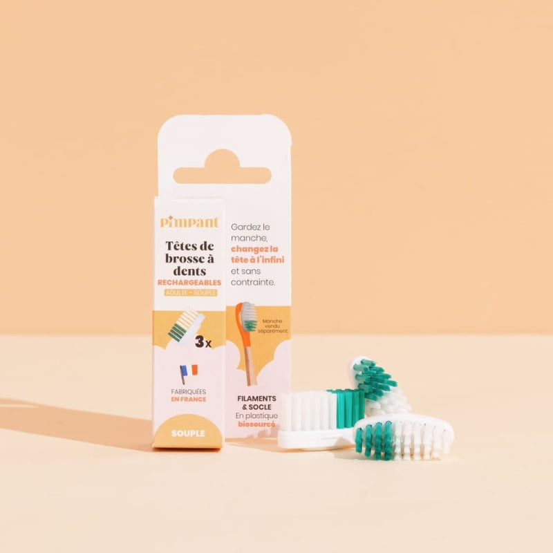 Têtes de Brosse à Dents (x3) (poils souples)