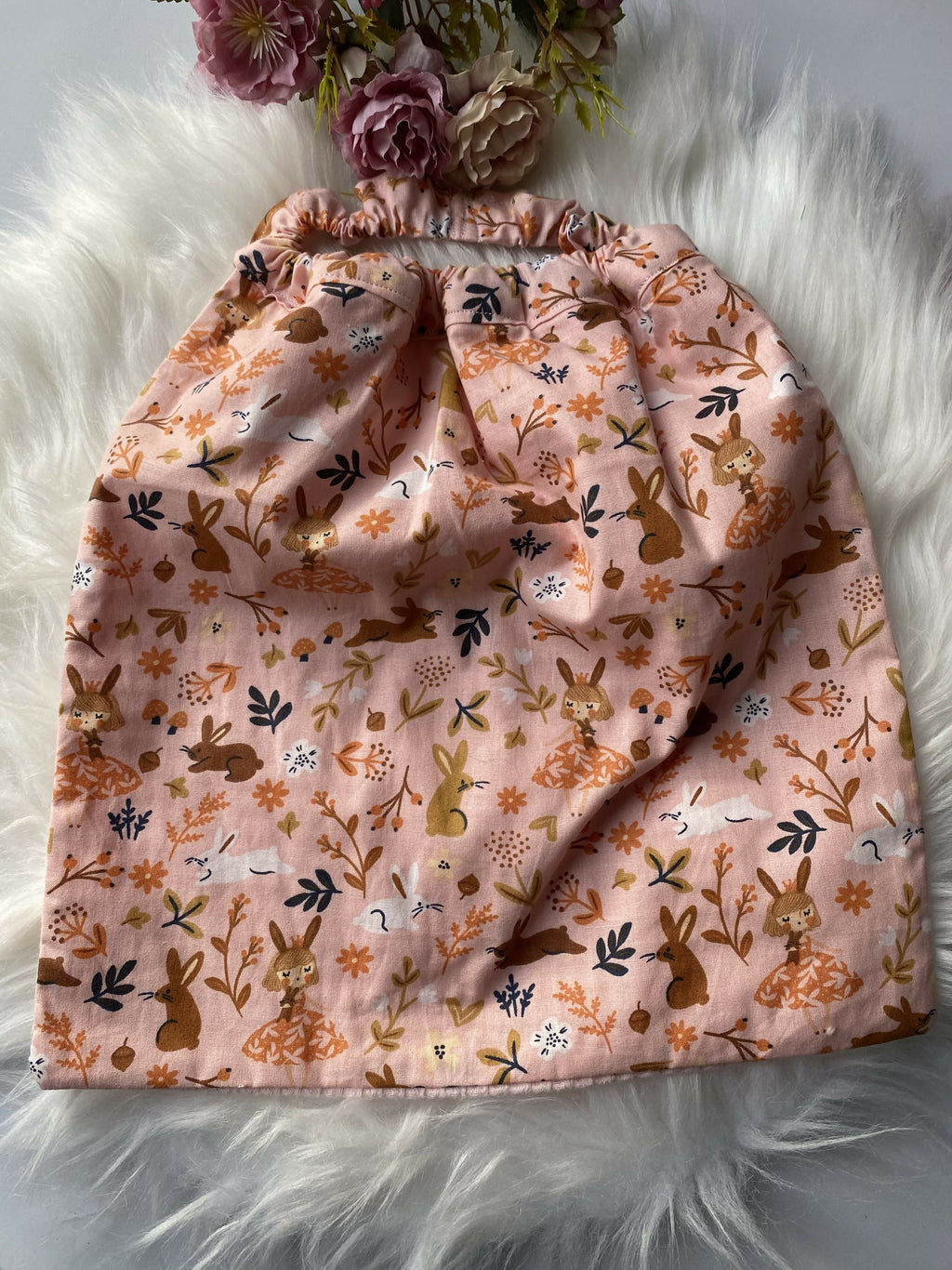 BAVOIR MATERNELLE ROSE  ANIMAUX 