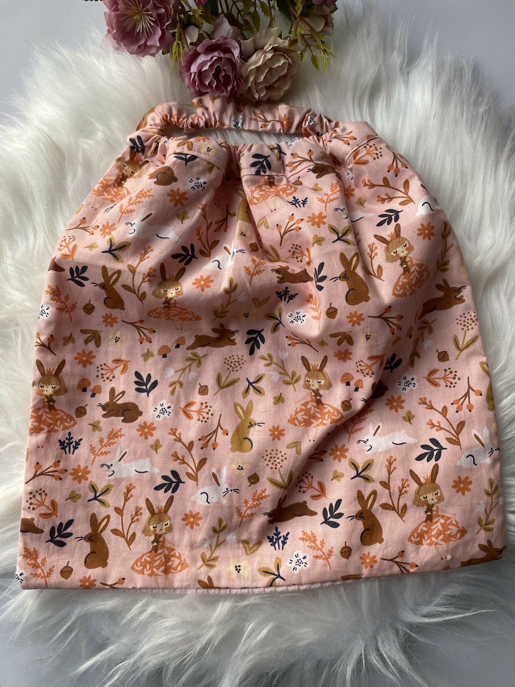BAVOIR MATERNELLE ROSE  ANIMAUX 