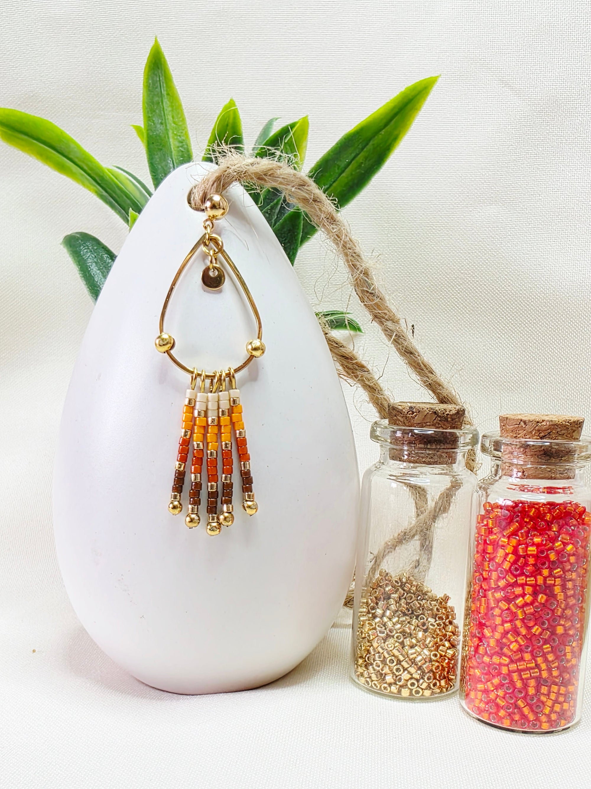 Boucles d’oreilles à Franges