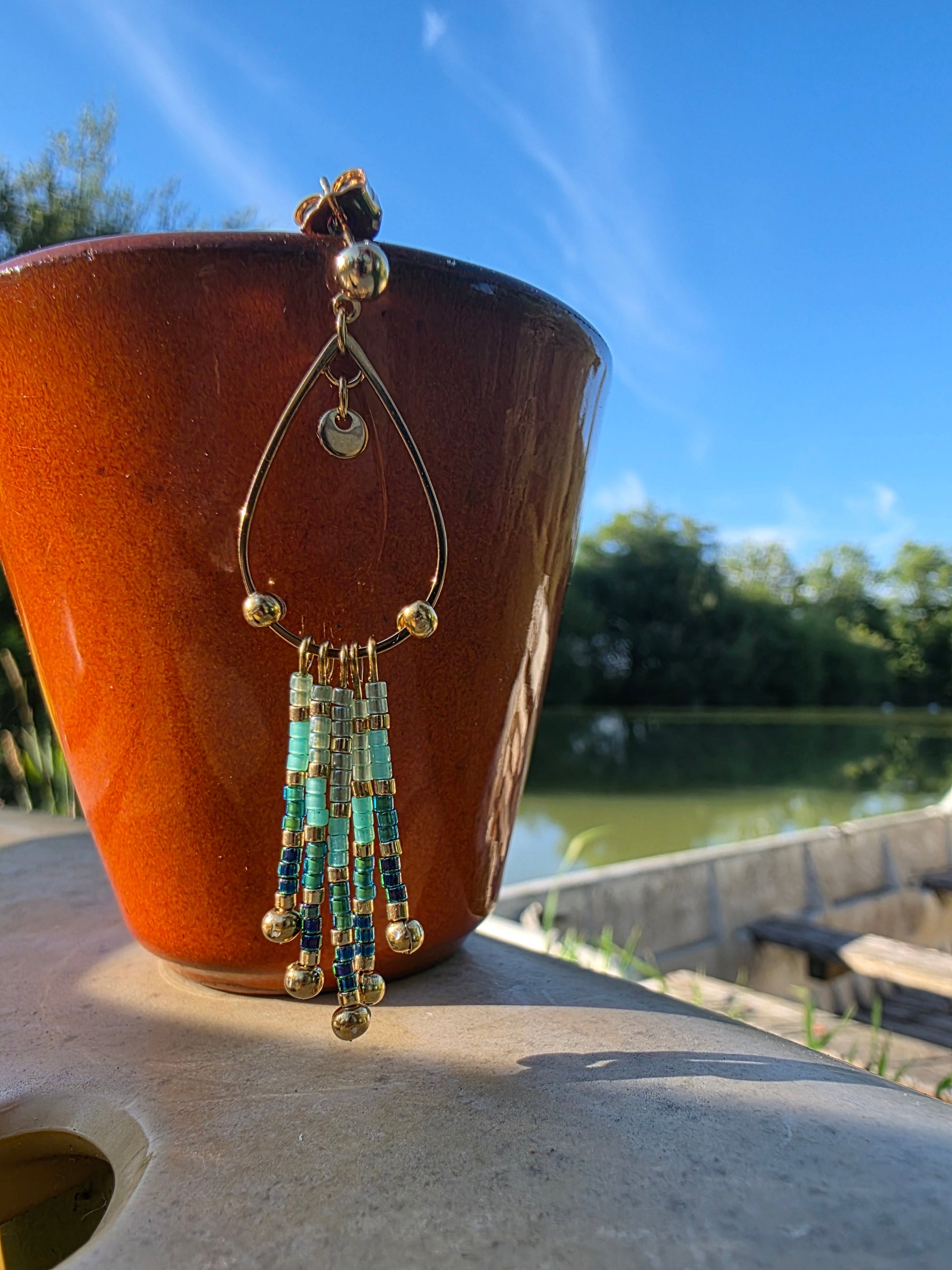 Boucles d’oreilles à Franges