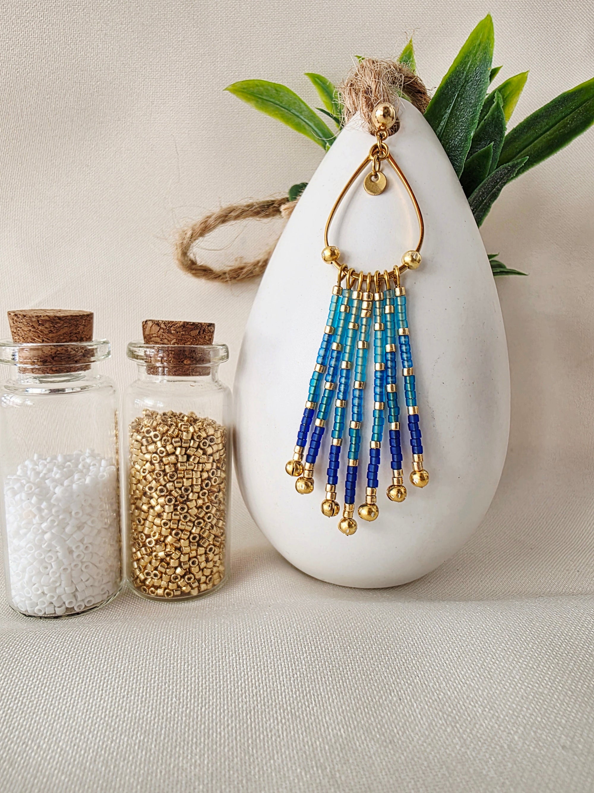 Boucles d’oreilles à Franges