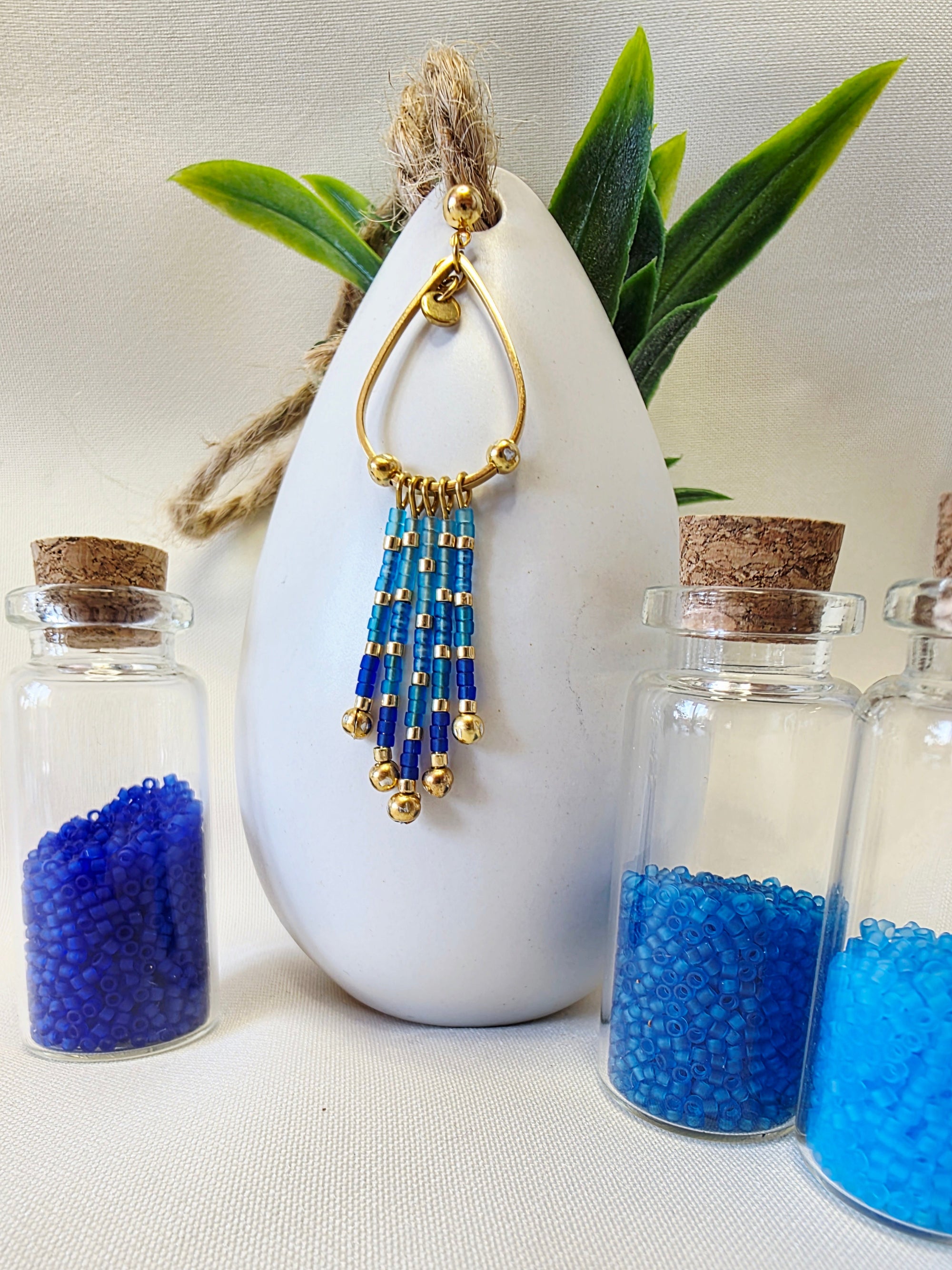 Boucles d’oreilles à Franges