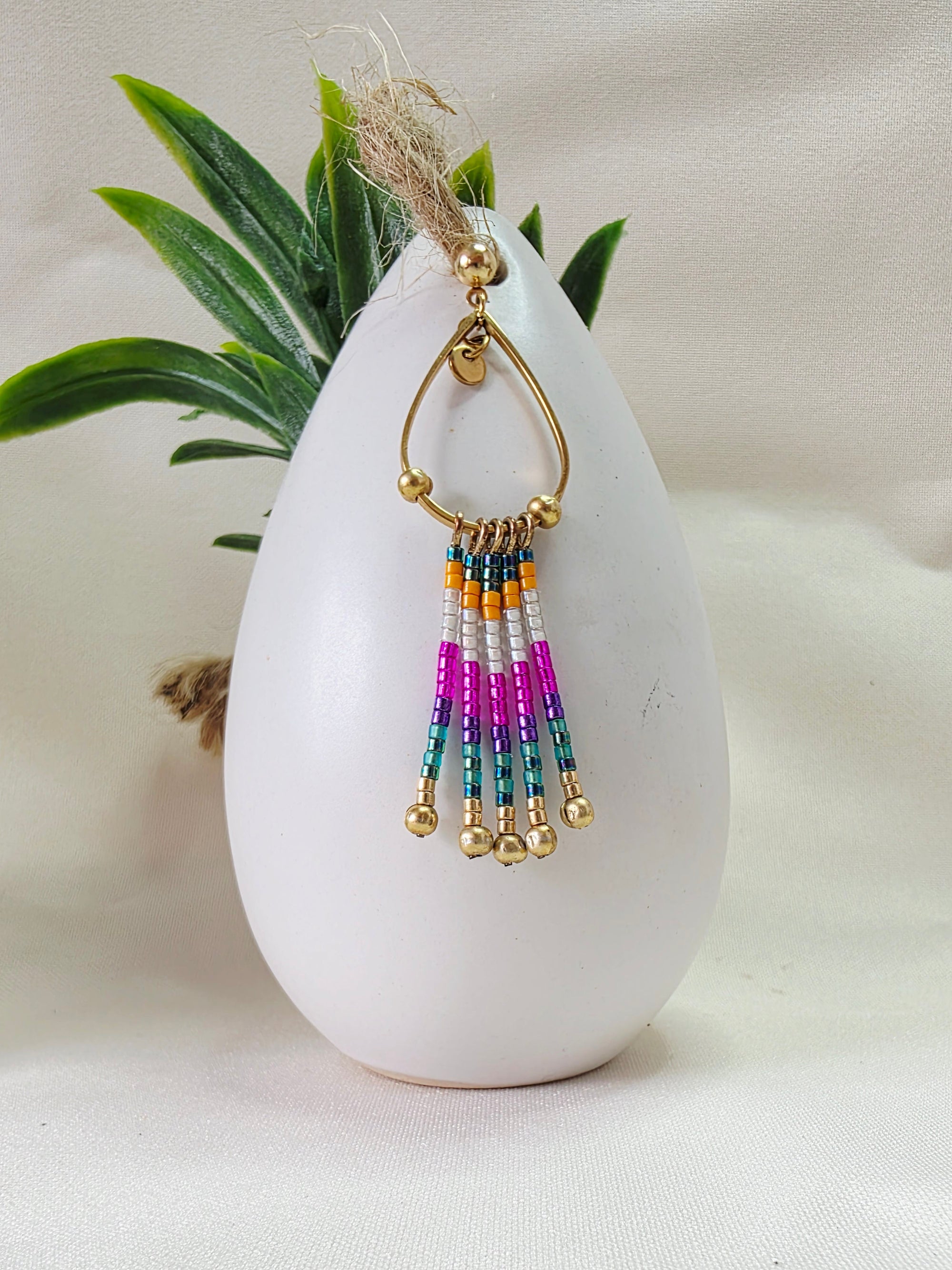 Boucles d’oreilles à Franges