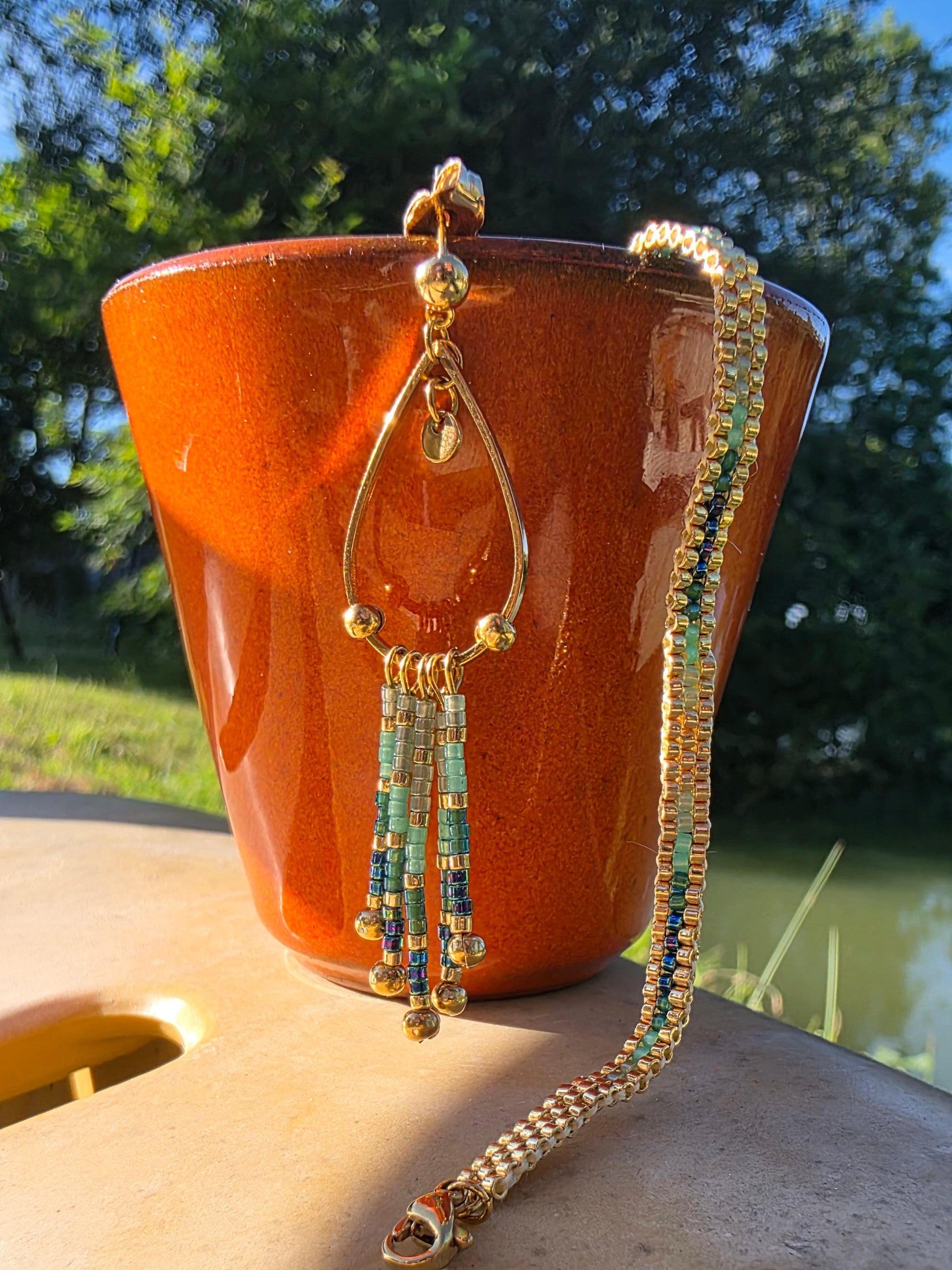 Boucles d’oreilles à Franges