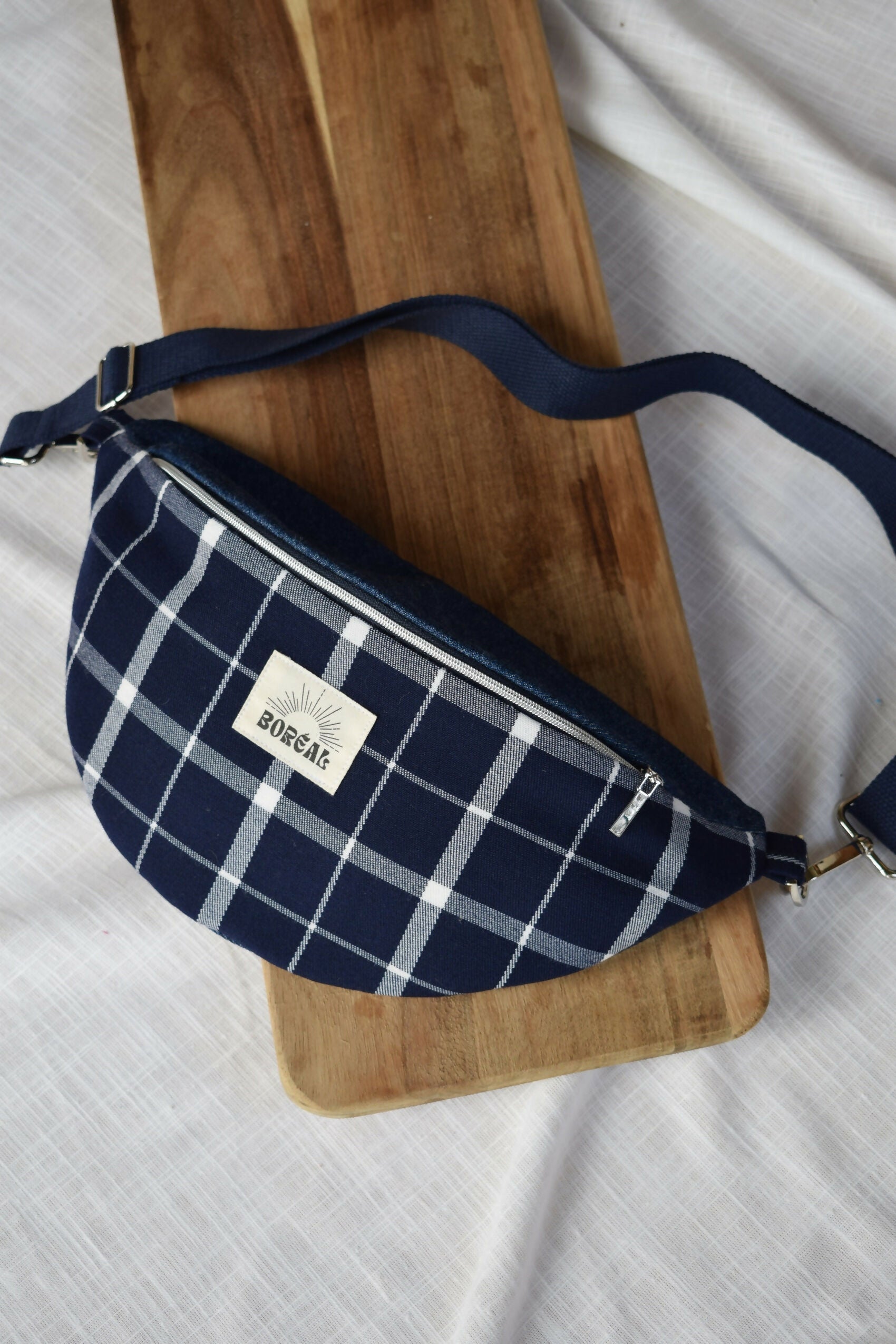 banane-bleu-marine-jean-coton-laine-carreaux-chic-ethique-artisanale-fait-main-tendance-upcycling