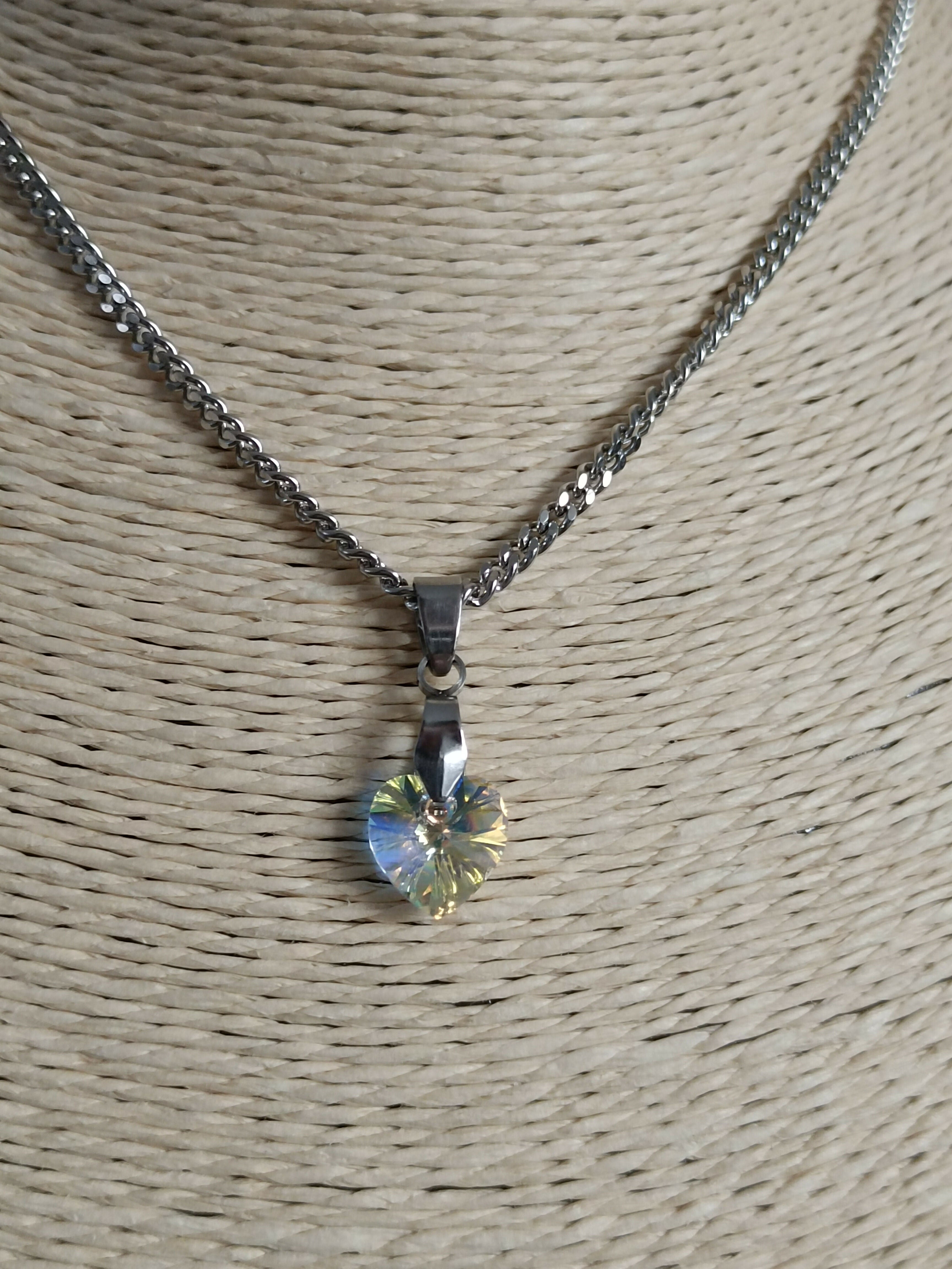 MEL/CCA Silver Heart Necklace