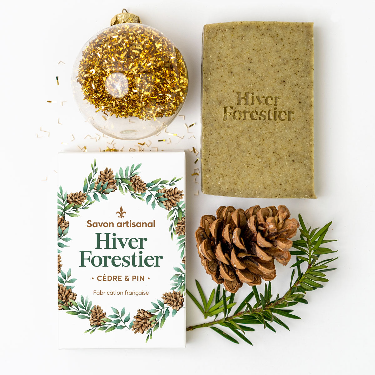 Savon de Noël Hiver Forestier
