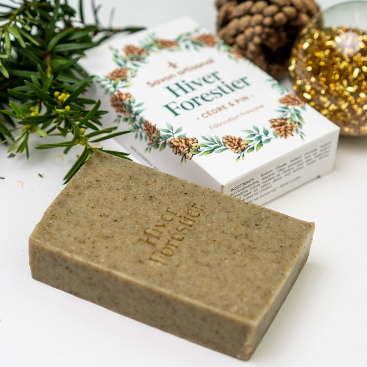 Savon de Noël Hiver Forestier
